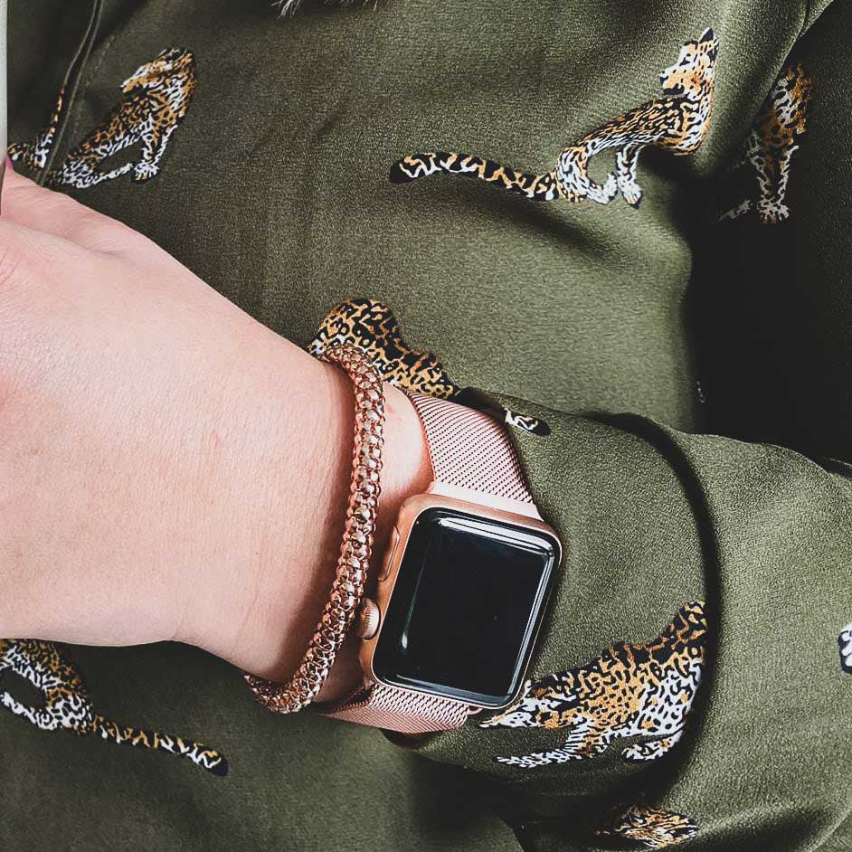 Apple Watch Milanaise Armband - Roségold