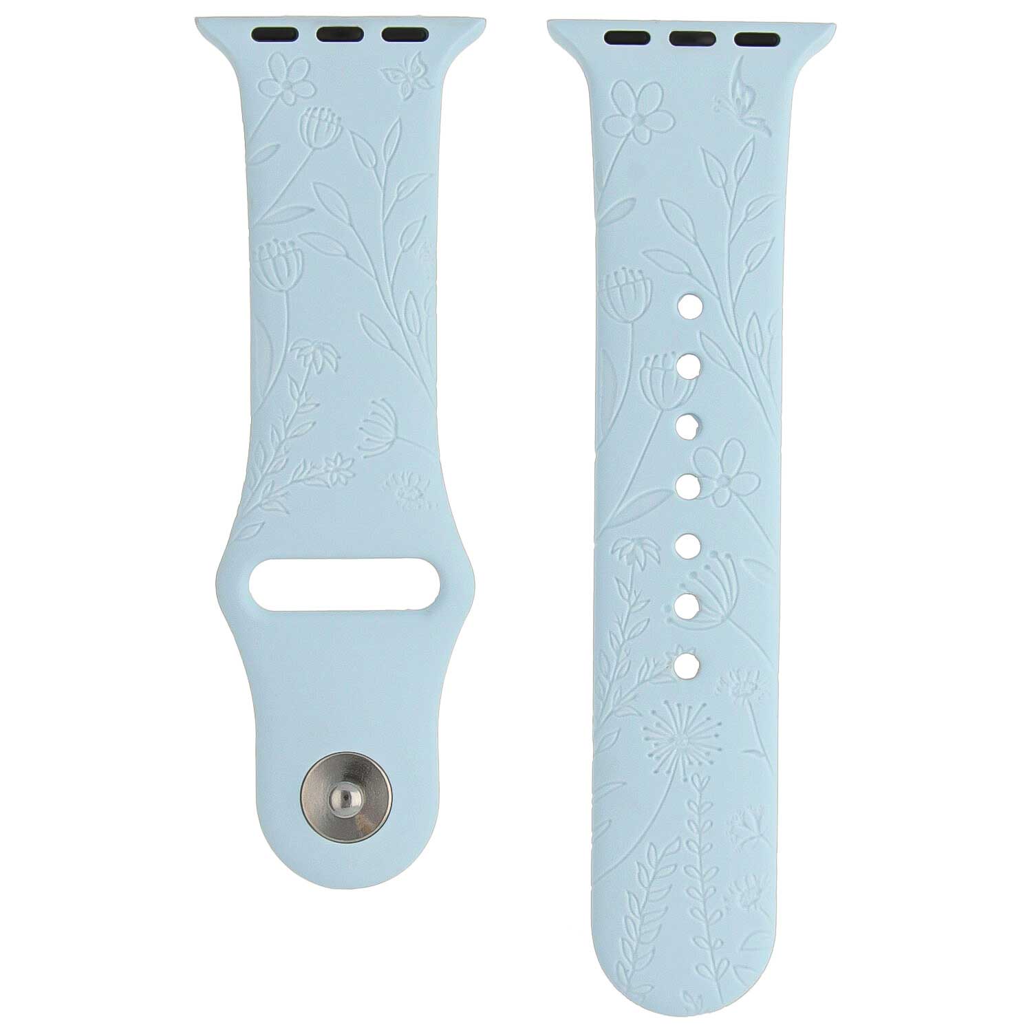Apple Watch druck Sportarmband - floral blau