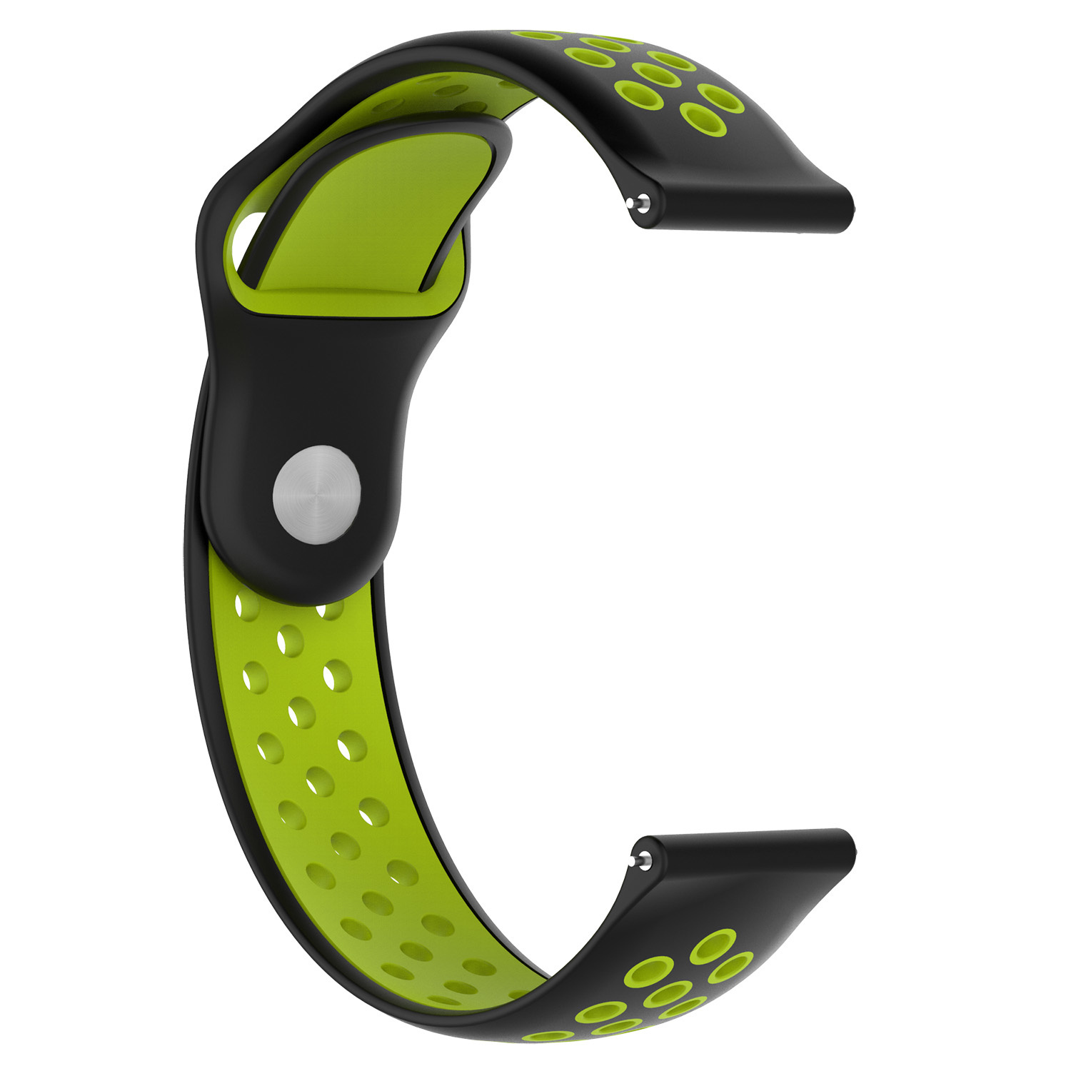 Samsung Galaxy Watch Doppel Sportarmband - schwarz grün