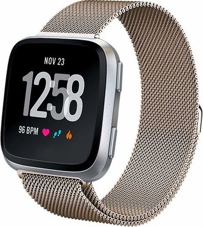 Fitbit Versa Milanaise Armband - champagne