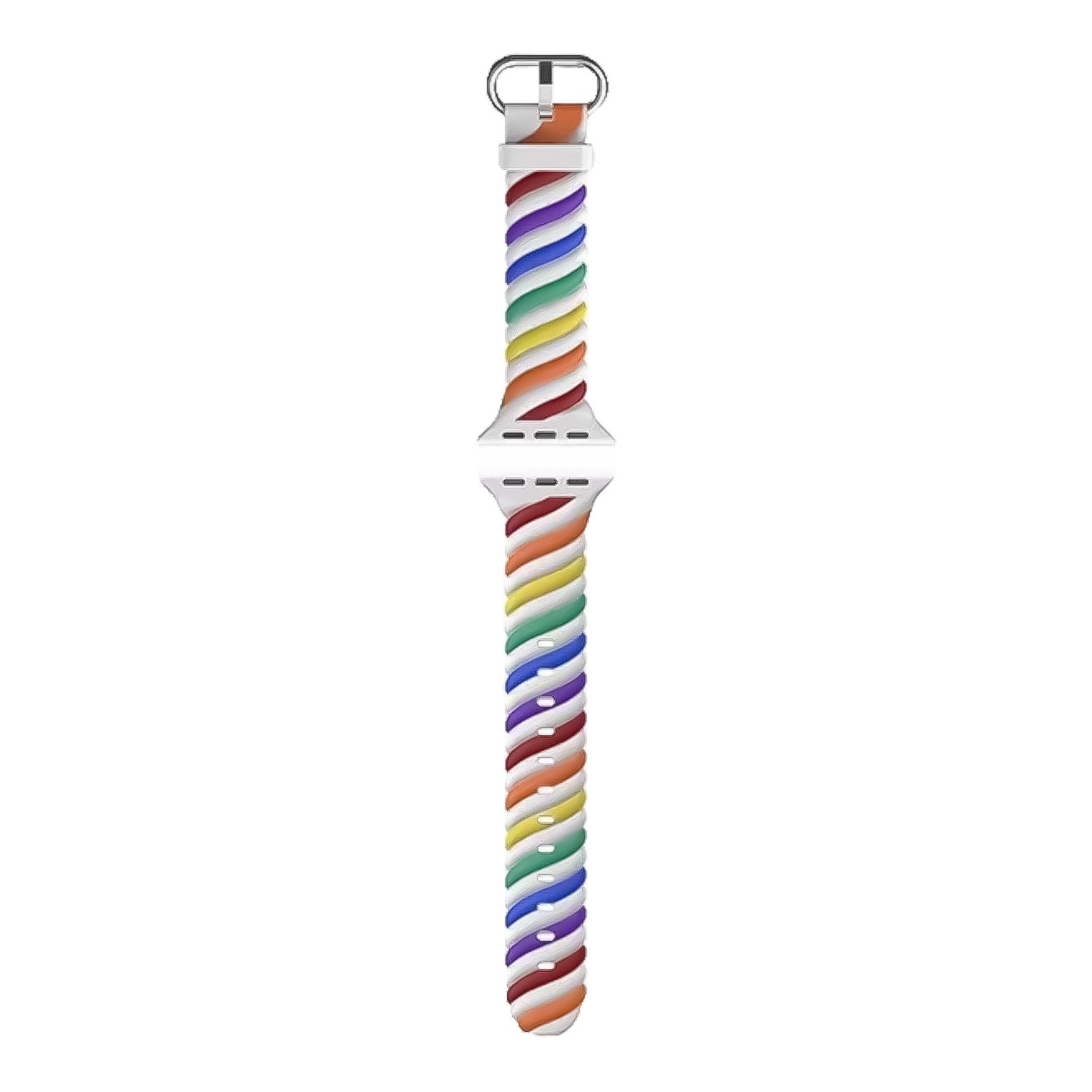 Apple Watch Strudel Sportarmband - bunt weiß