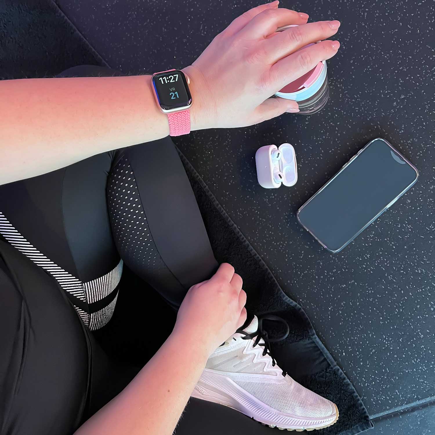 Apple Watch Nylon Geflochtenes Solo Loop - Pink Punch