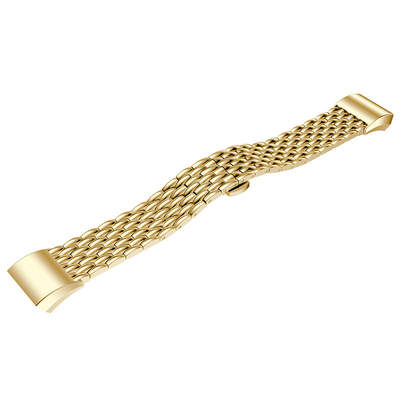 Fitbit Charge 3 & 4 stahl drache Gliederarmband - gold