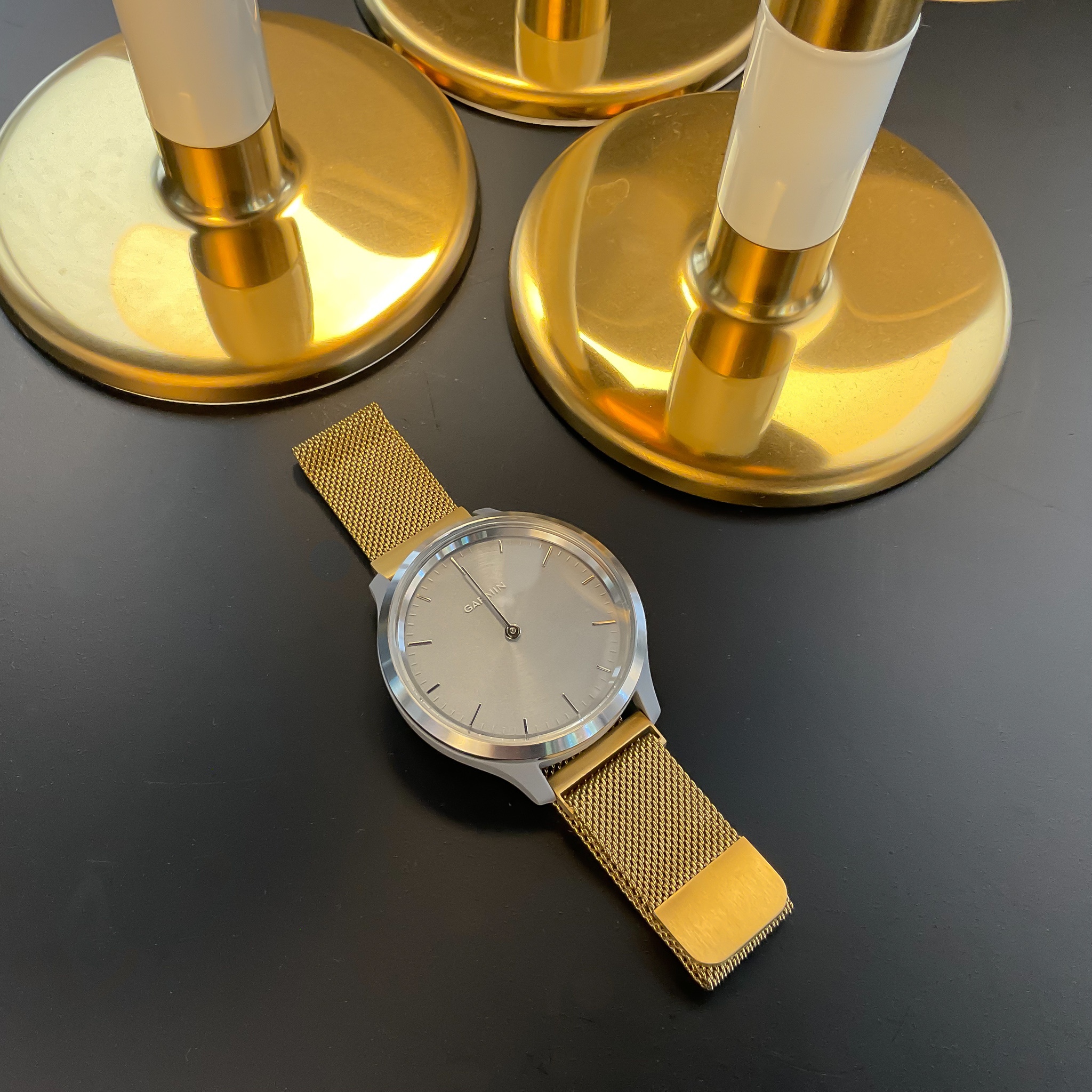 Garmin Vivoactive / Vivomove Milanaise Armband - gold