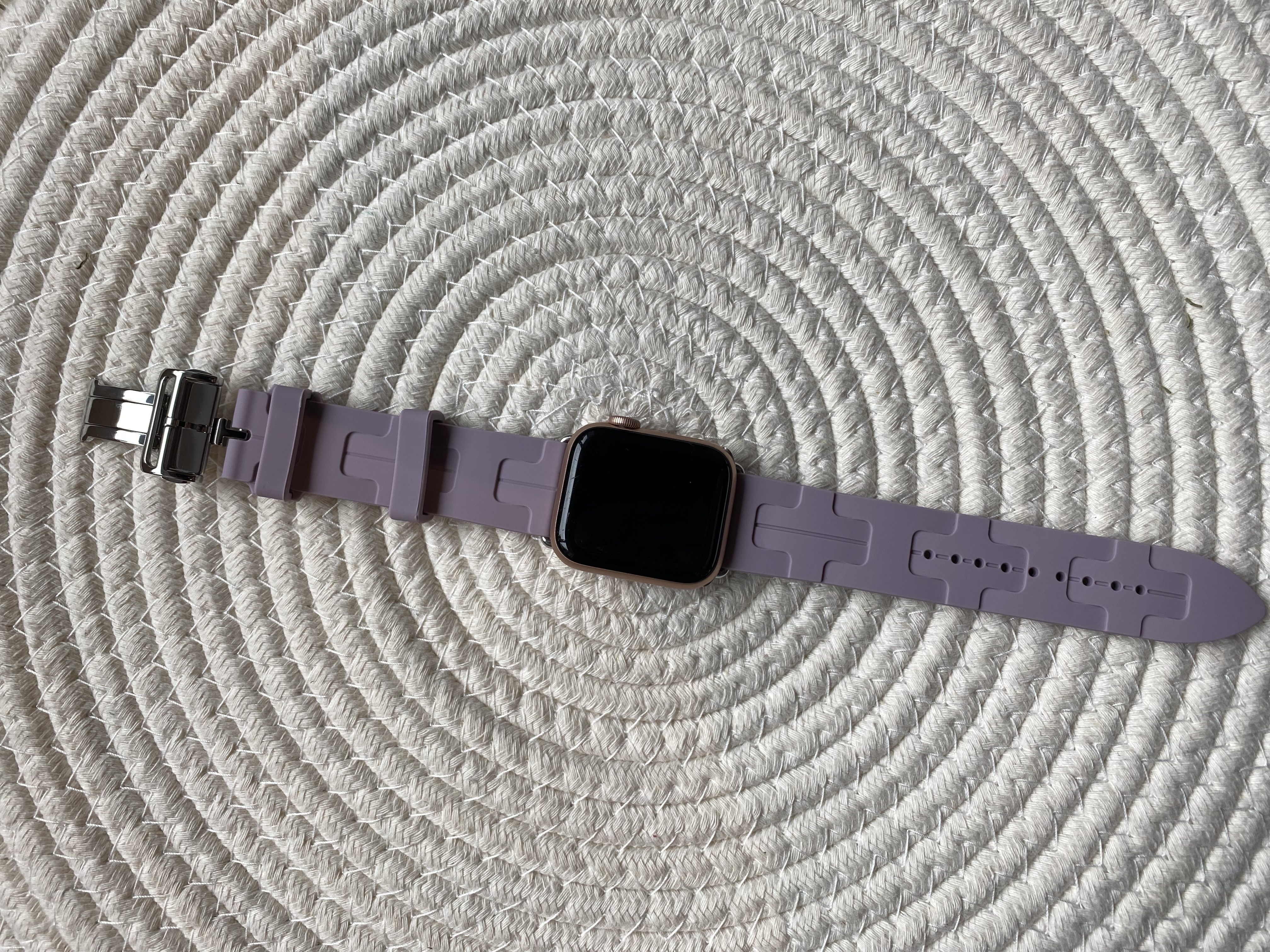 Apple Watch Sportarmband Hermès kilim single tour - lila