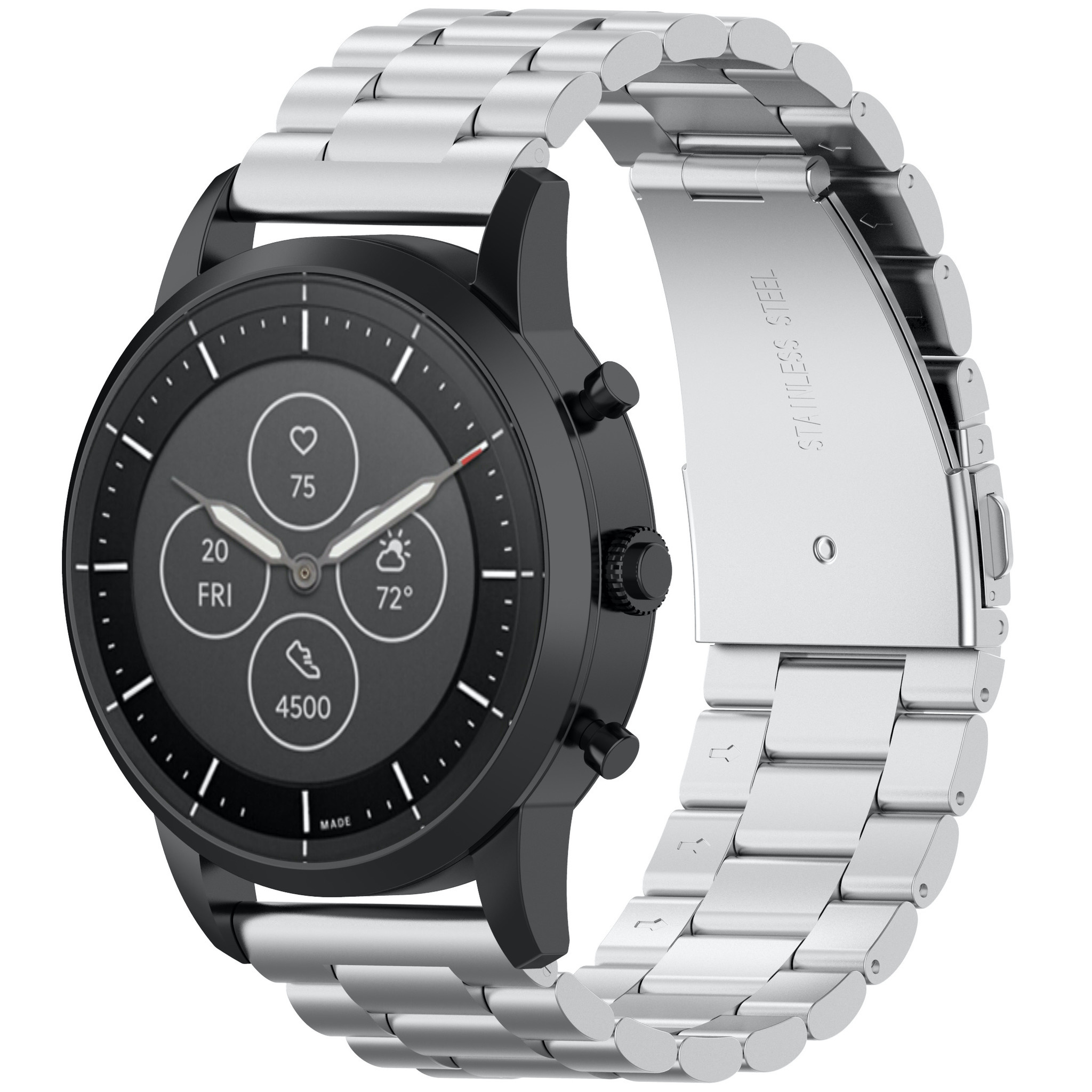 Samsung Galaxy Watch Perlen stahl Gliederarmband - silber