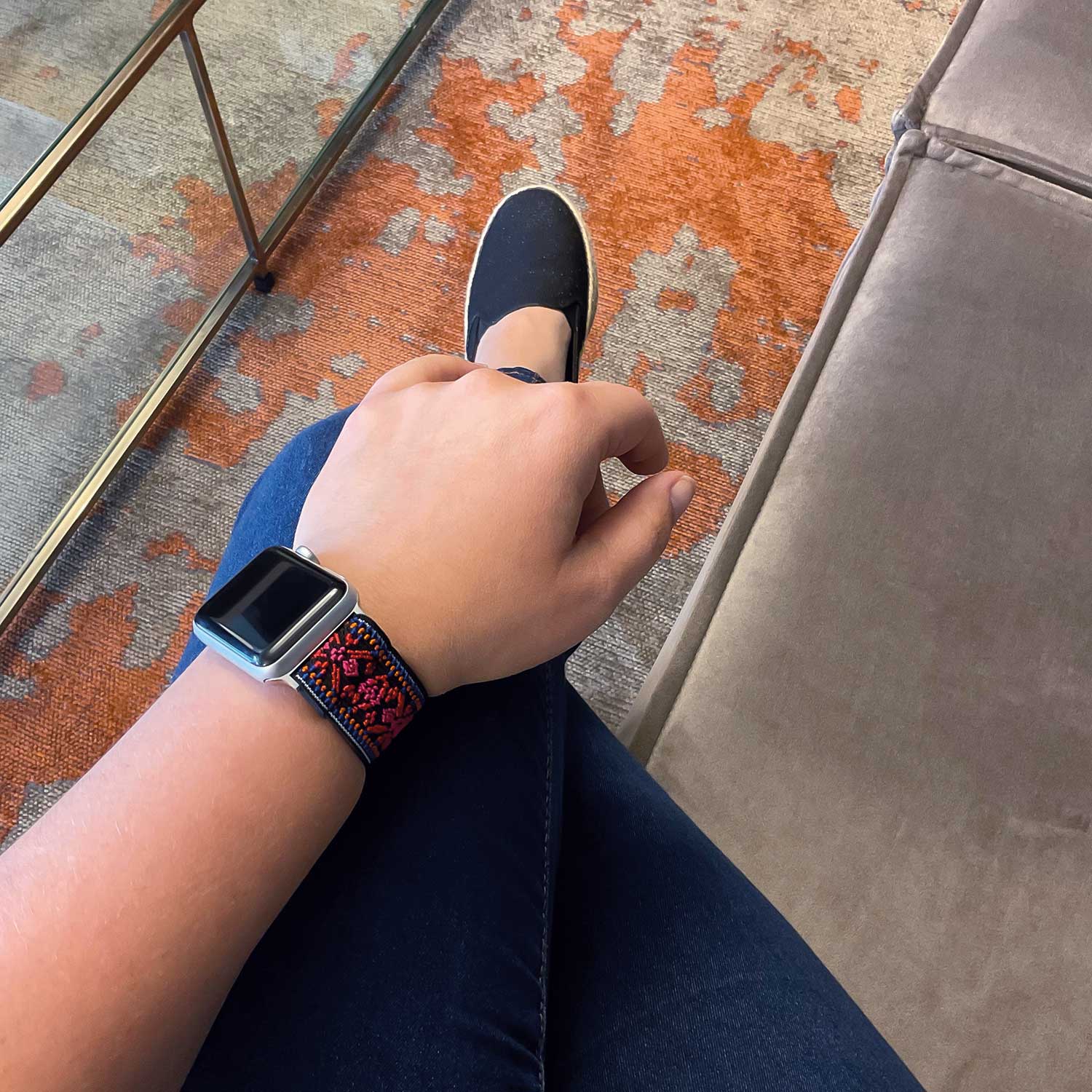 Apple Watch Nylon Armband - böhmisch rot