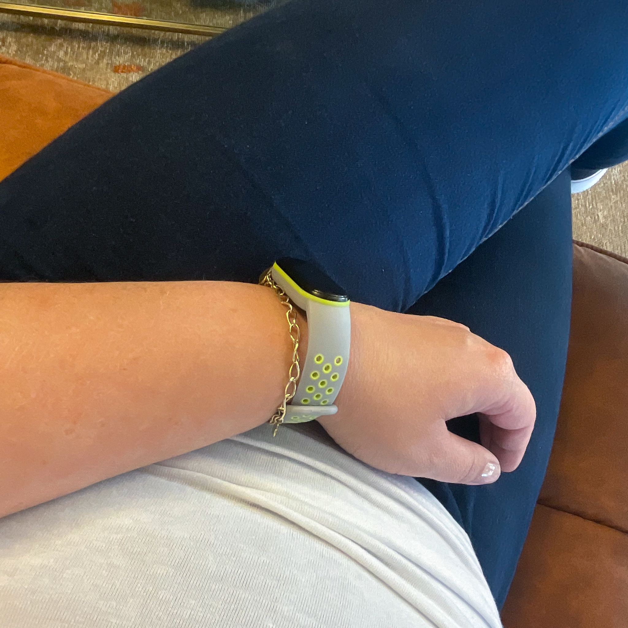 Xiaomi Mi 5/6 Doppel Sportarmband - grau grün