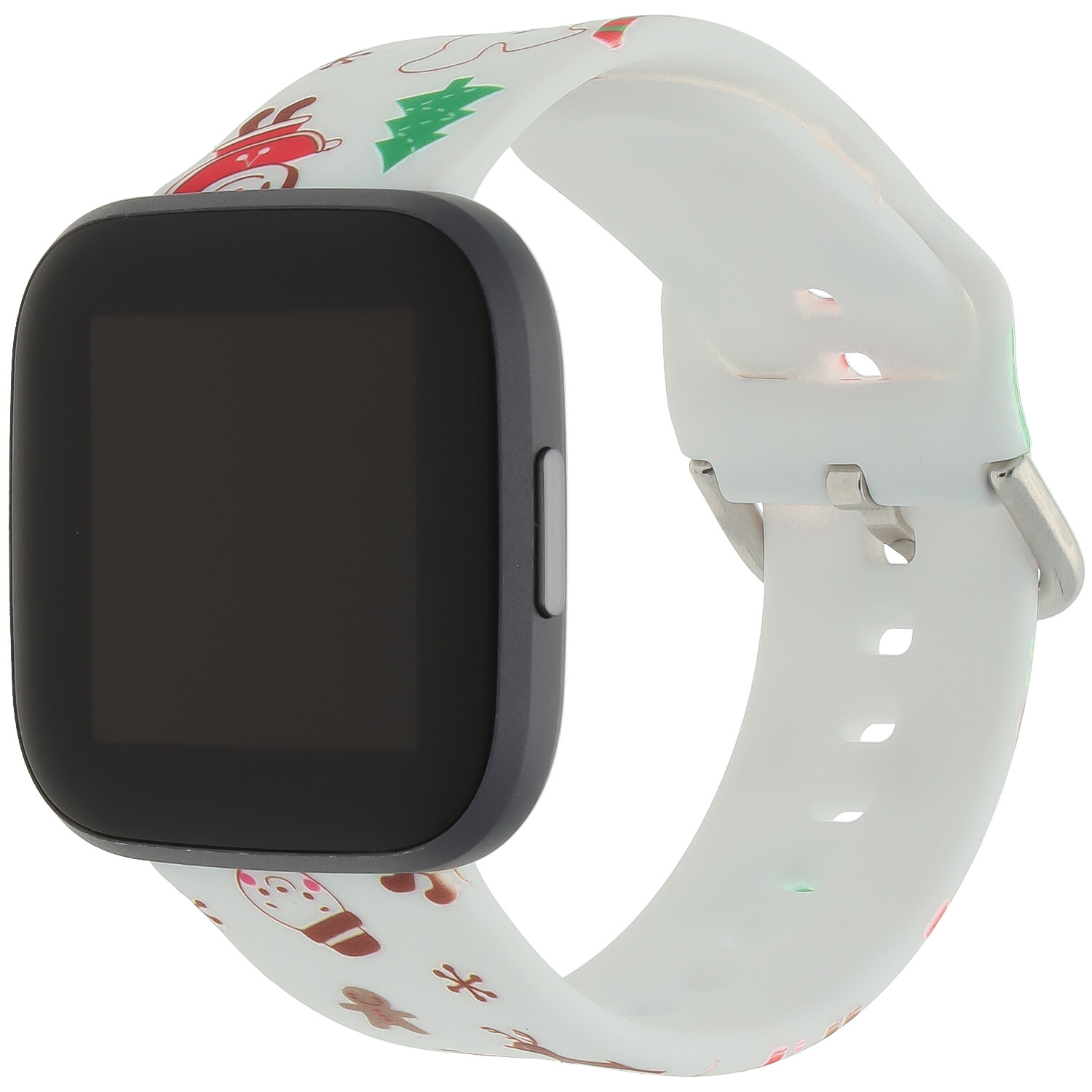 Fitbit Versa druck Sportarmband - Weihnachten Schneemann weiß