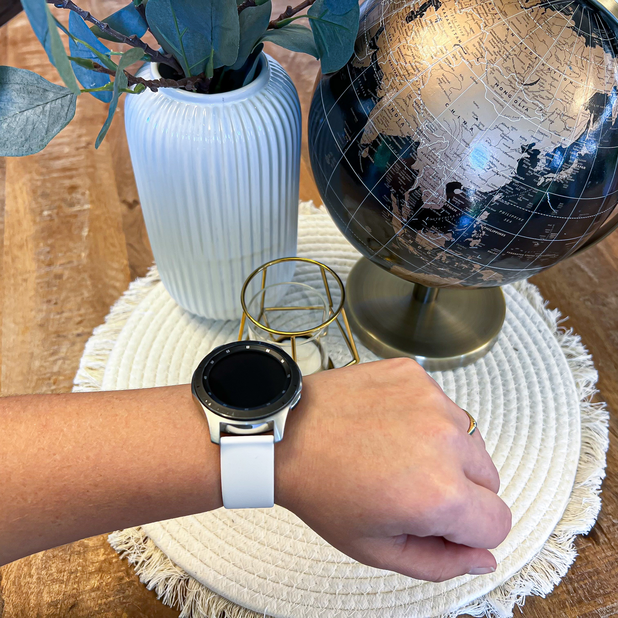 Samsung Galaxy Watch Silikon-Sportarmband - weiß