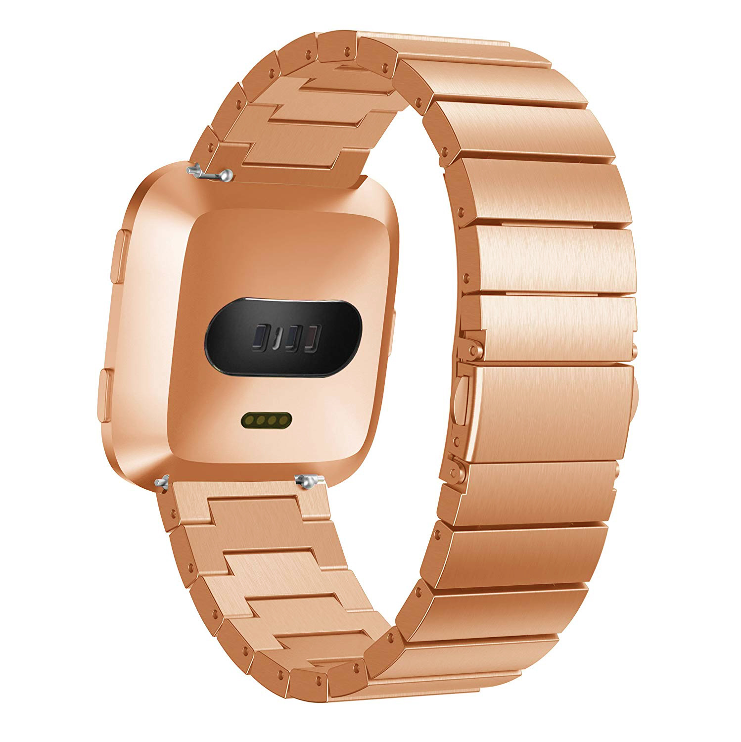 Fitbit Versa Stahlgliederarmband - rose gold