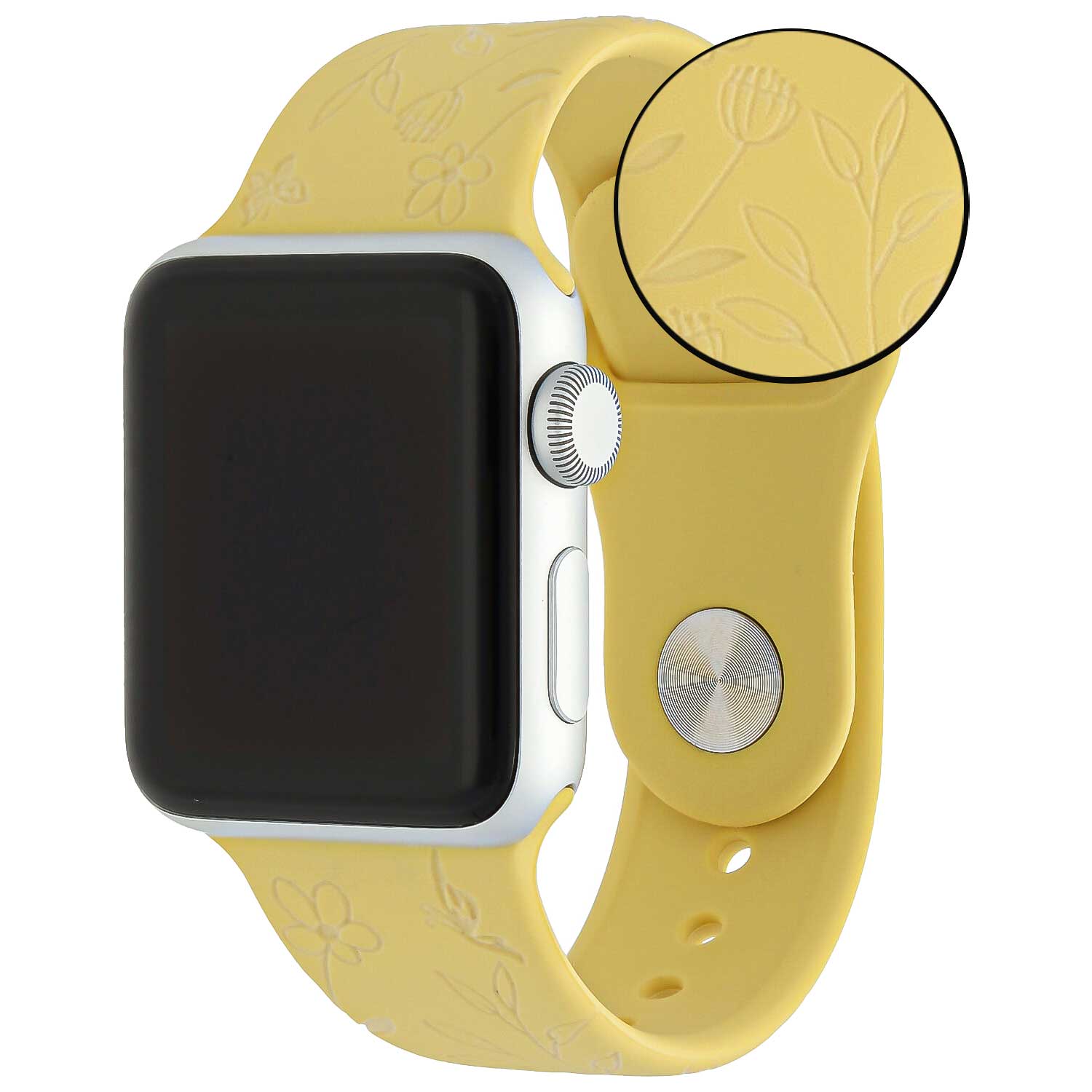 Apple Watch druck Sportarmband - Blumen gelb