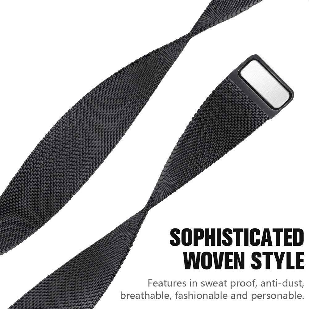 Fitbit Charge 3 & 4 Milanaise Armband - schwarz