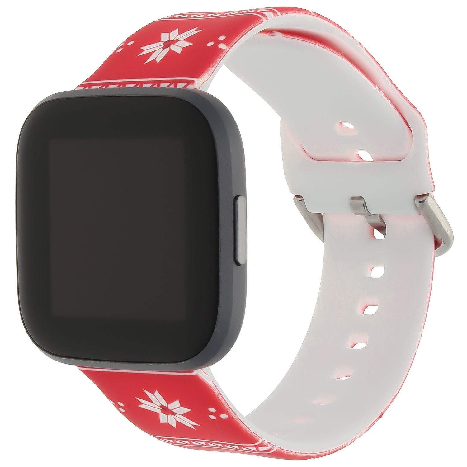 Fitbit Versa druck Sportarmband - Weihnachten Weihnachtsstern rot