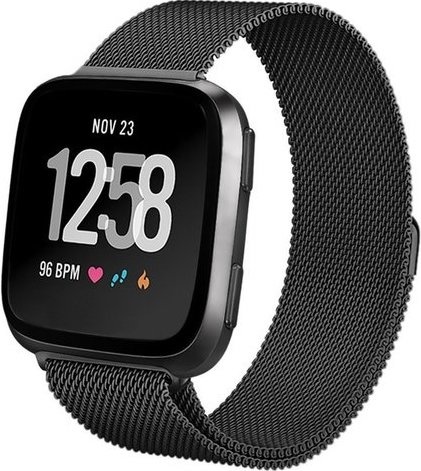 Fitbit Versa Milanaise Armband - schwarz