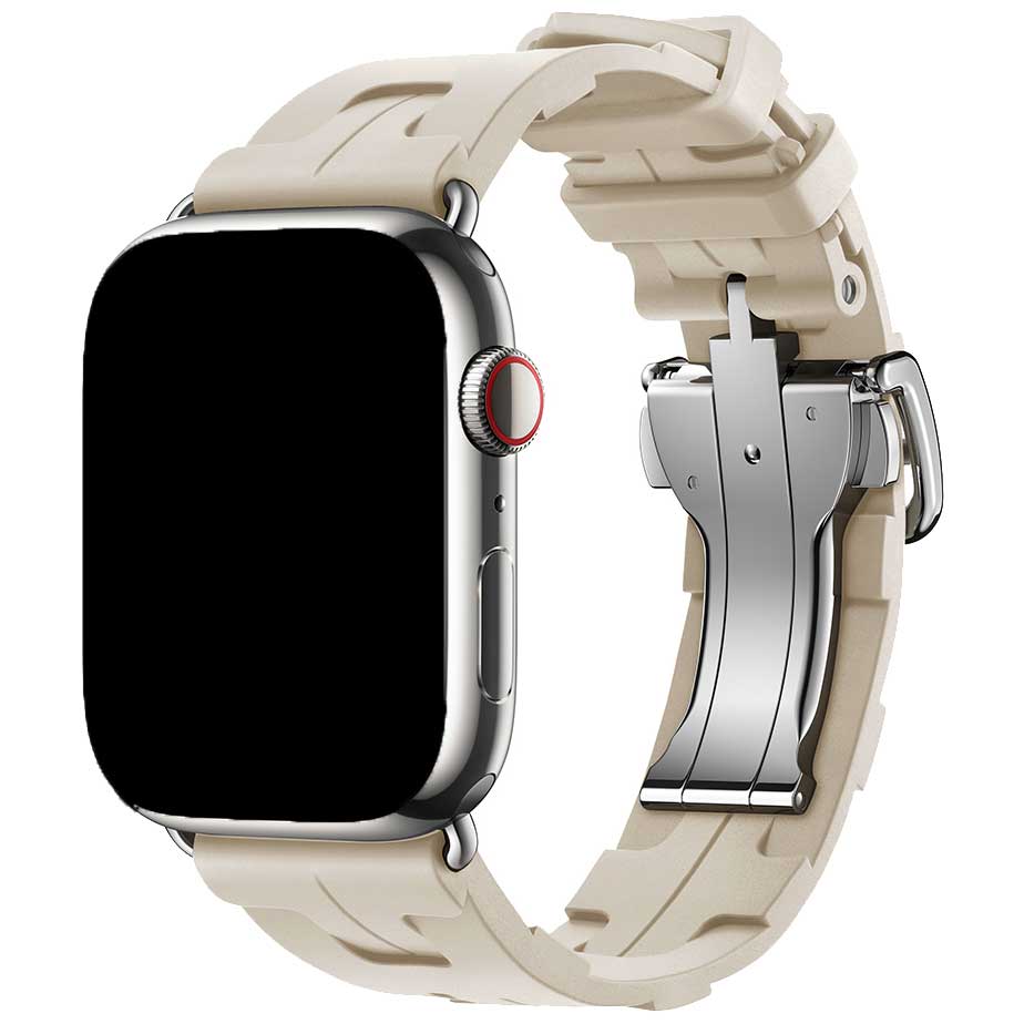 Apple Watch Sportarmband Hermès kilim single tour - beige