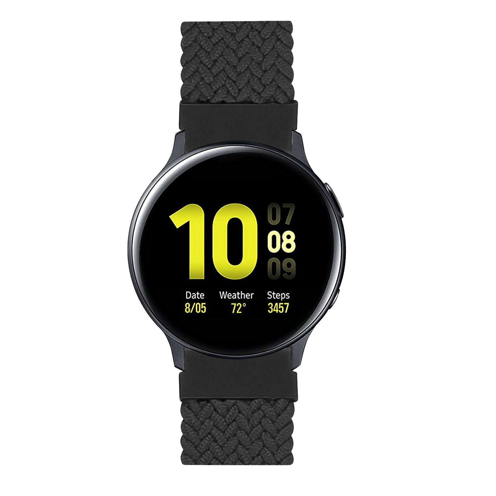 Huawei Watch GT Nylon Geflochtenes Solo Loop - Holzkohle