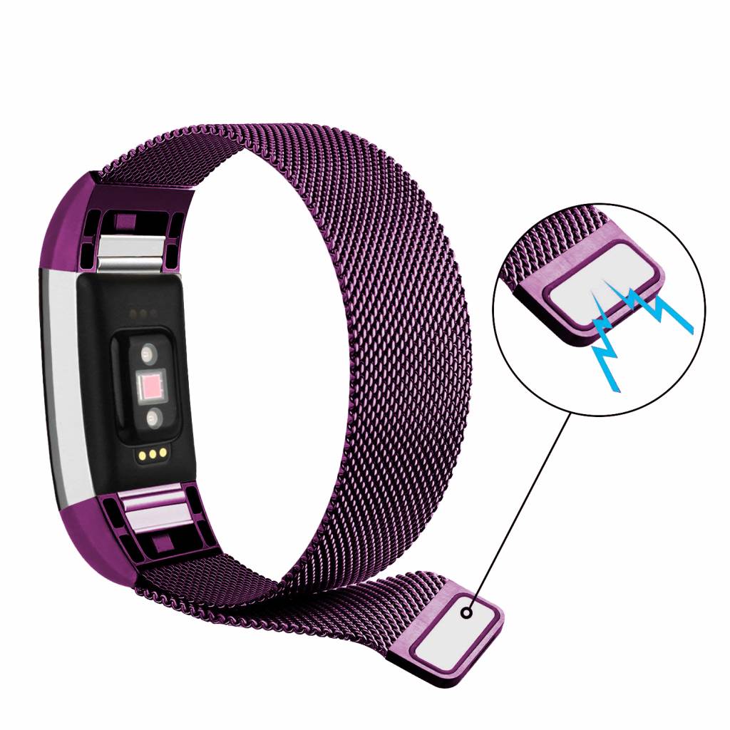 Fitbit Charge 2 Milanaise Armband - lila