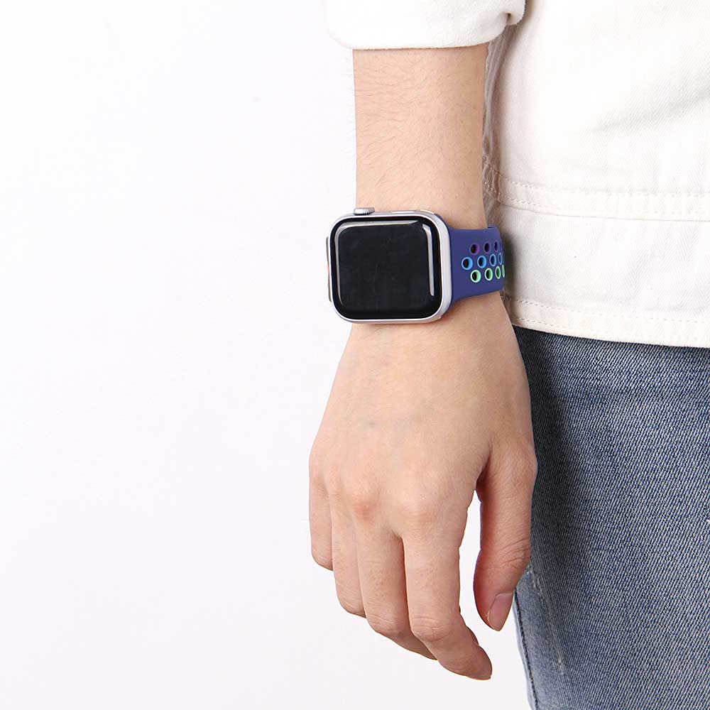 Apple Watch Doppel Sportarmband - bunt lila