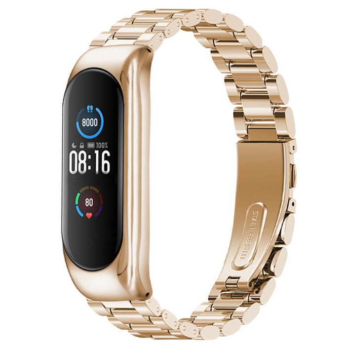 Xiaomi Mi 3/4/5/6 Perlen stahl Gliederarmband - champagne