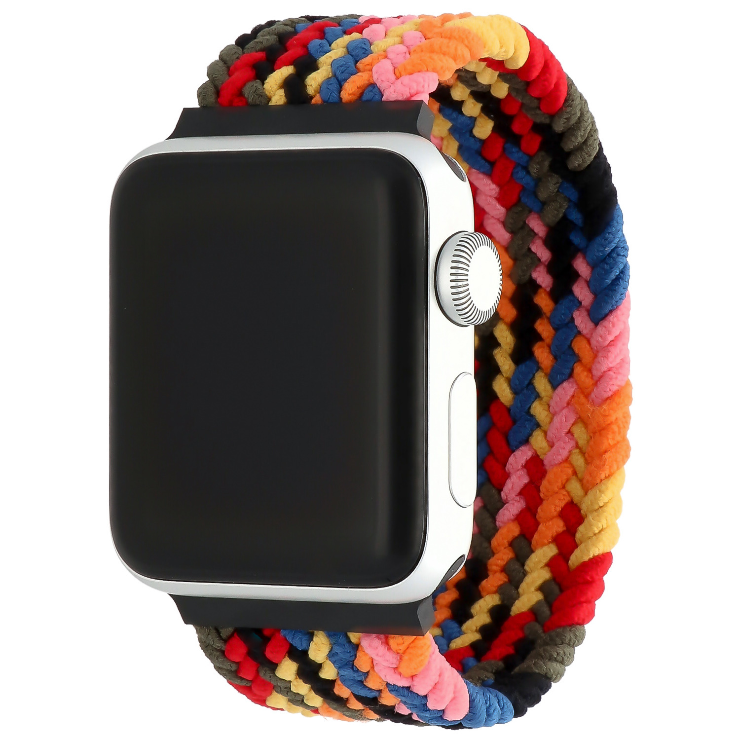 Apple Watch Nylon Geflochtenes Solo Loop - buntes Rosa