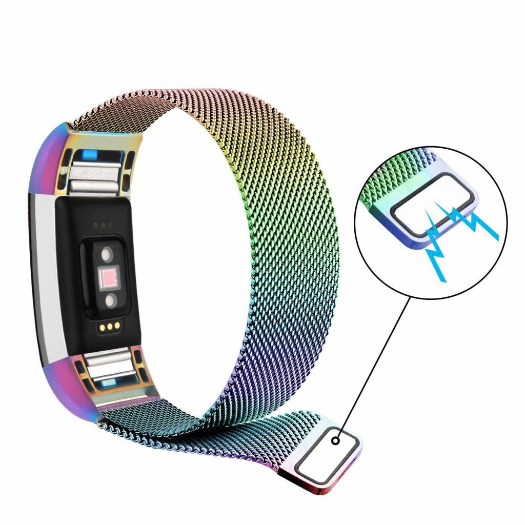Fitbit Charge 2 Milanaise Armband - bunt