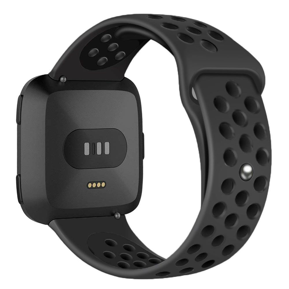 Fitbit Versa Doppel Sportarmband - schwarz schwarz