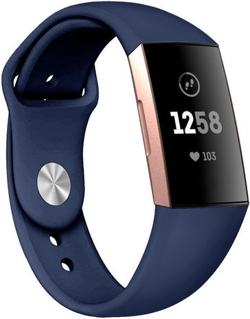 Fitbit Charge 3 & 4 Sportarmband - dunkelblau