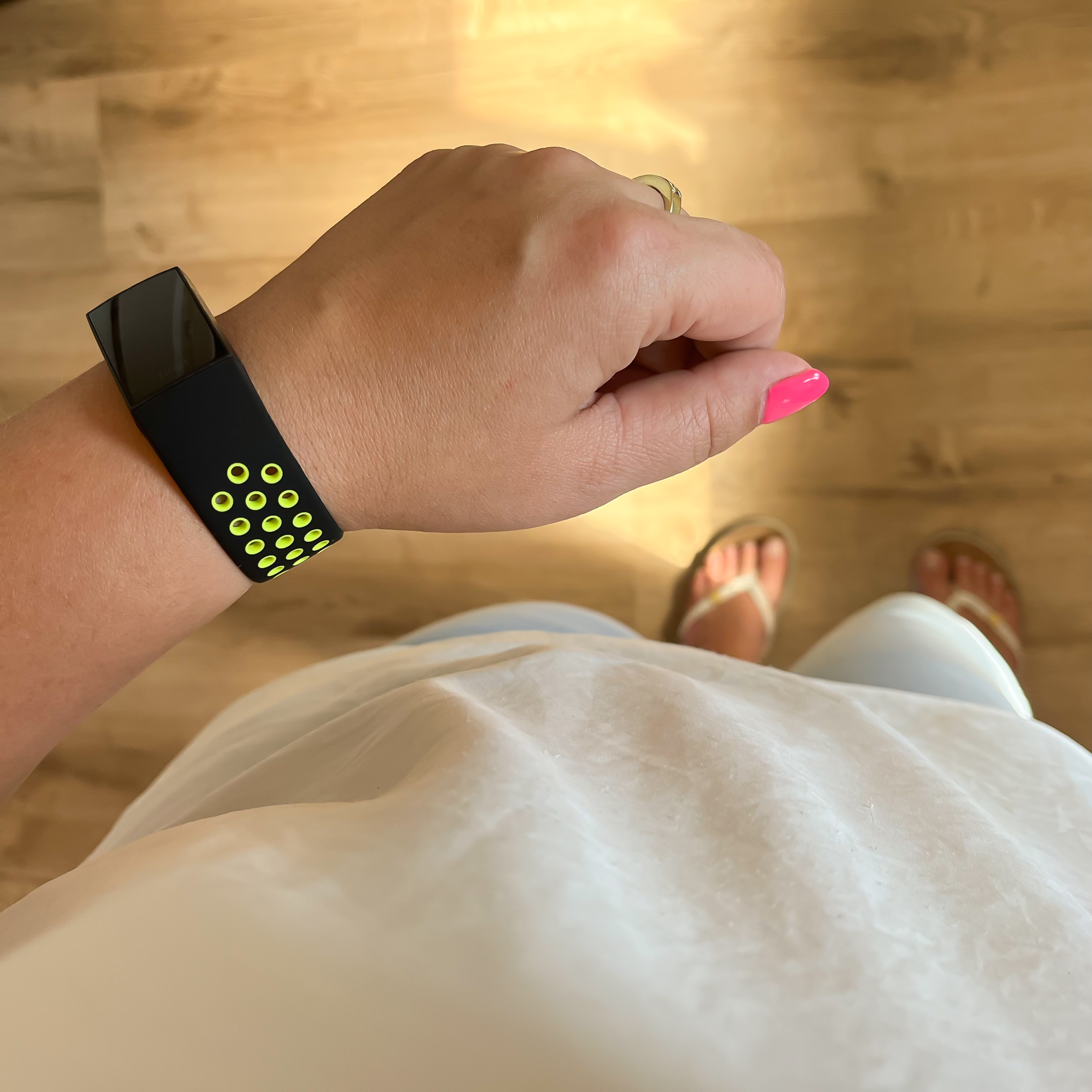 Fitbit Charge 3 & 4 Doppel Sportarmband - schwarz gelb