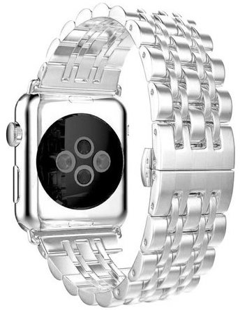 Apple Watch Edelstahl GliederArmband - silber