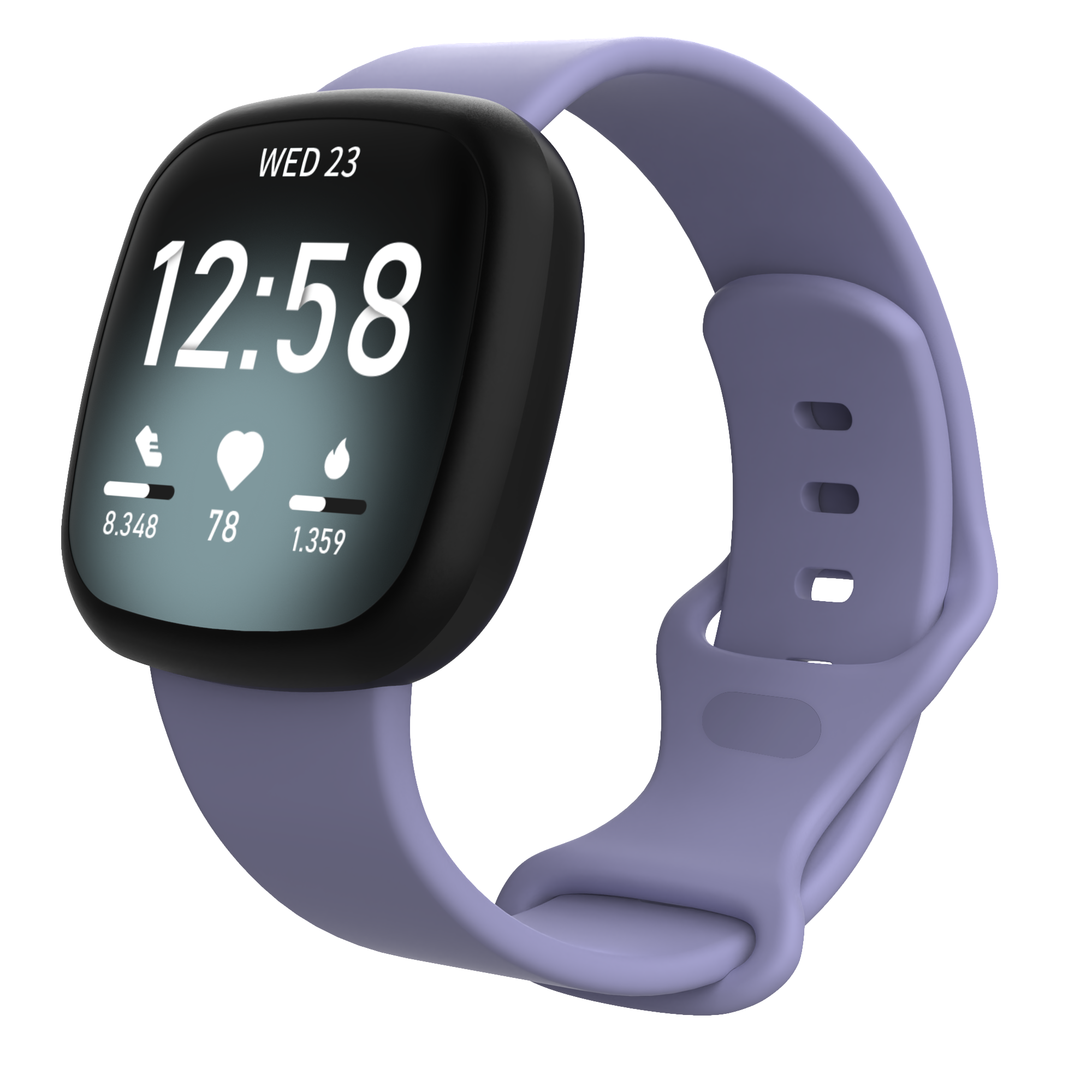 Fitbit Versa 3 / Sense Sportarmband - violett lila