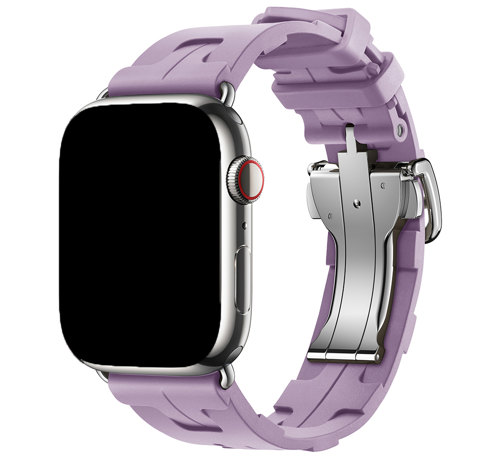 Apple Watch Sportarmband Hermès kilim single tour - lila
