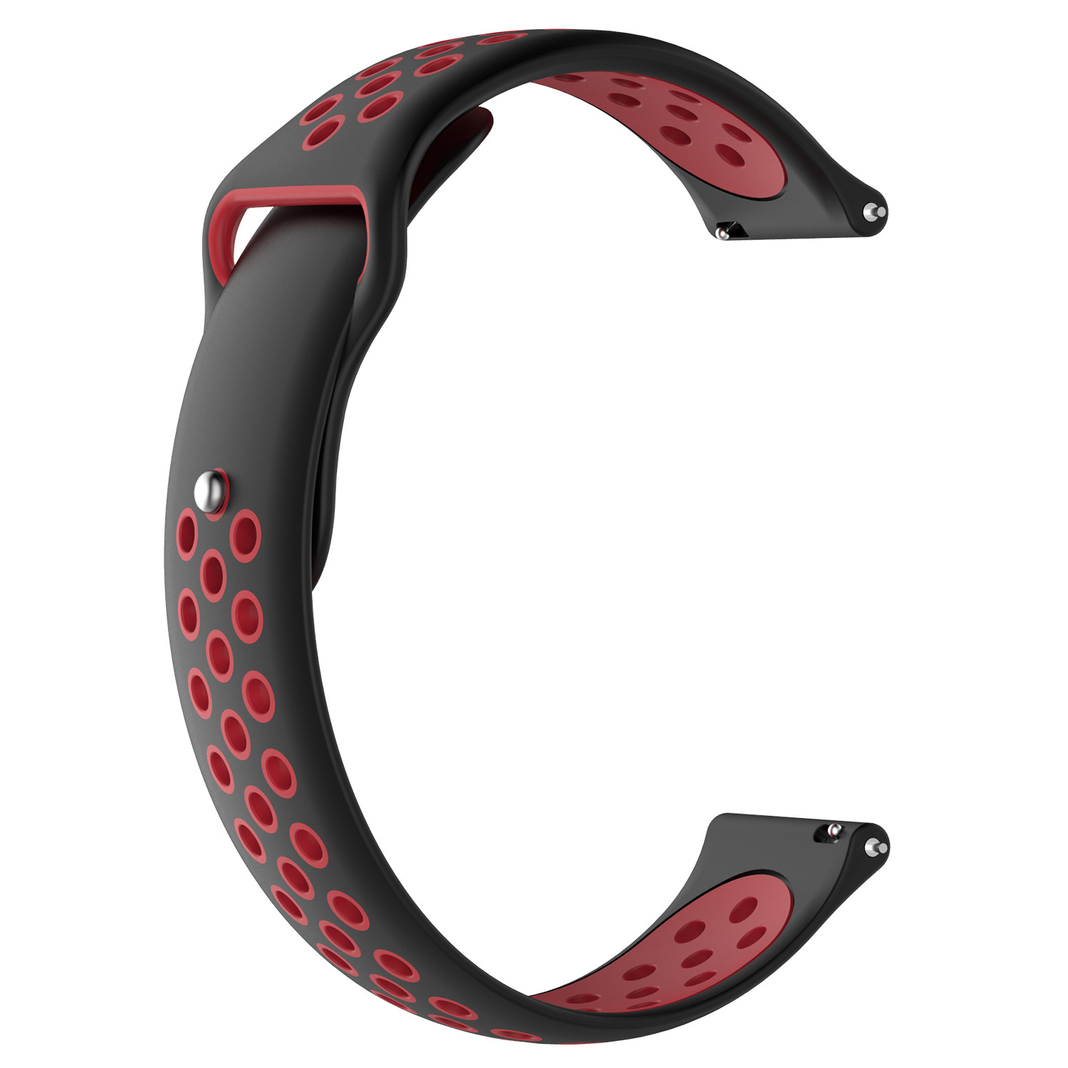Samsung Galaxy Watch Doppel Sportarmband - schwarz rot