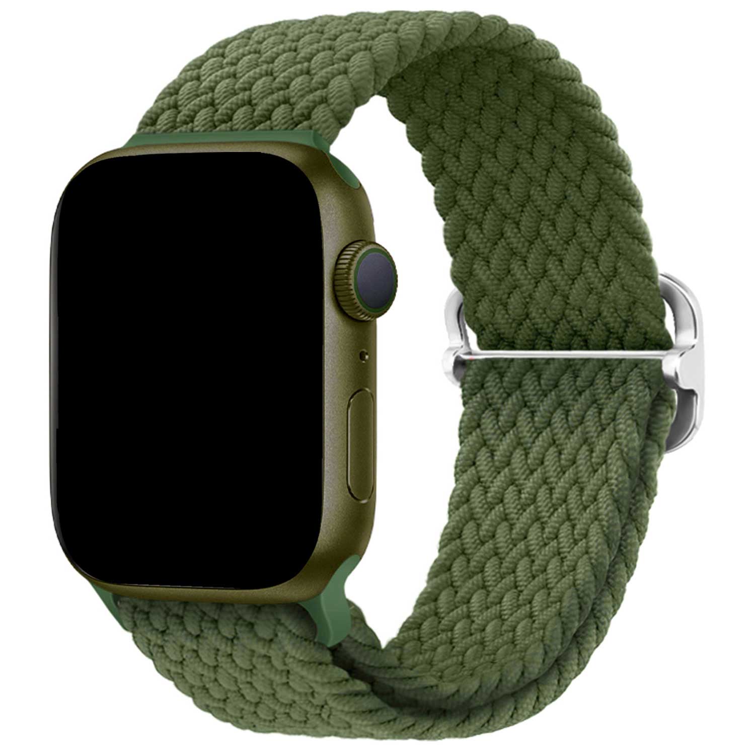 Apple Watch Geflochtenes Schnalle Weavy Armband - grüner Kaktus