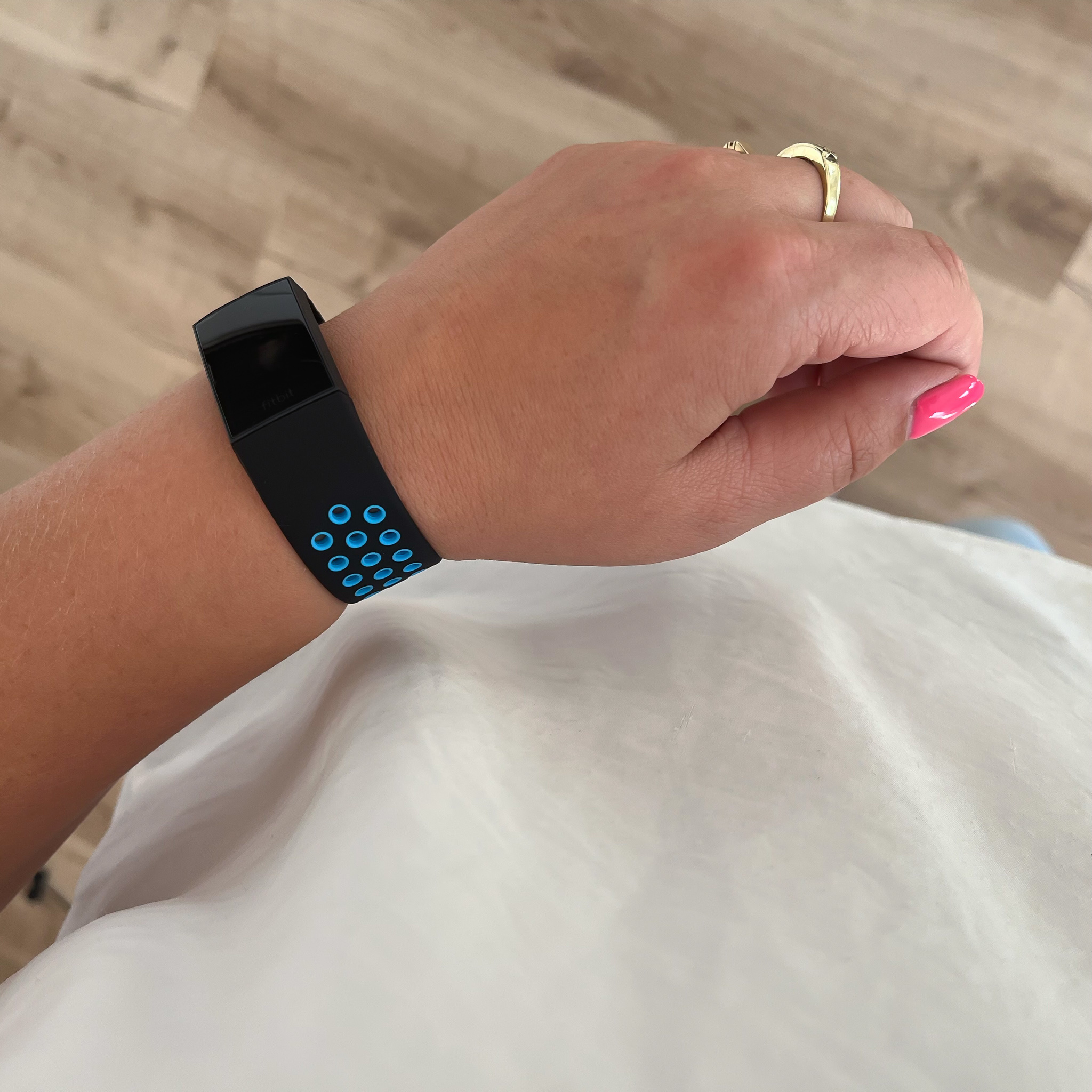 Fitbit Charge 3 & 4 Doppel Sportarmband - schwarz blau
