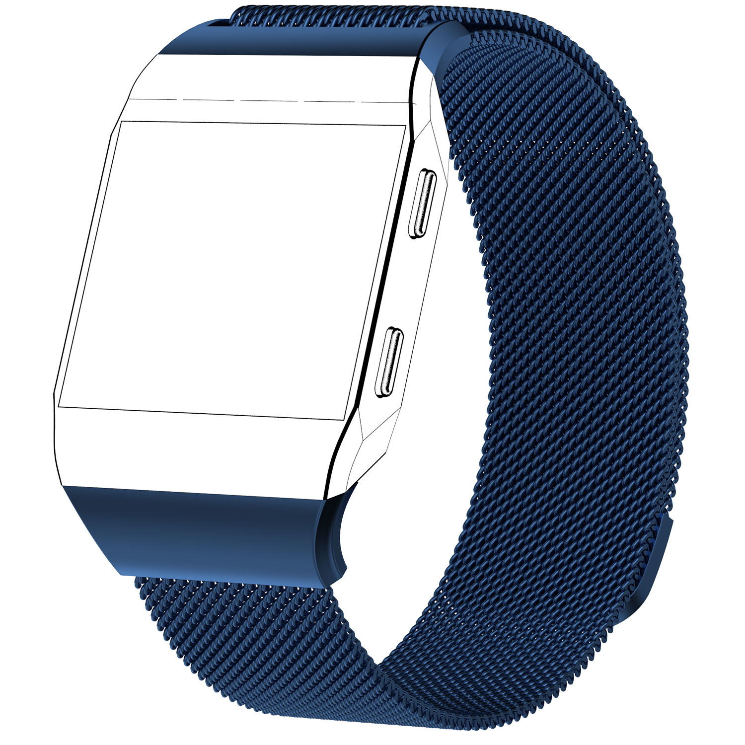 Fitbit Ionic Milanaise Armband - blau