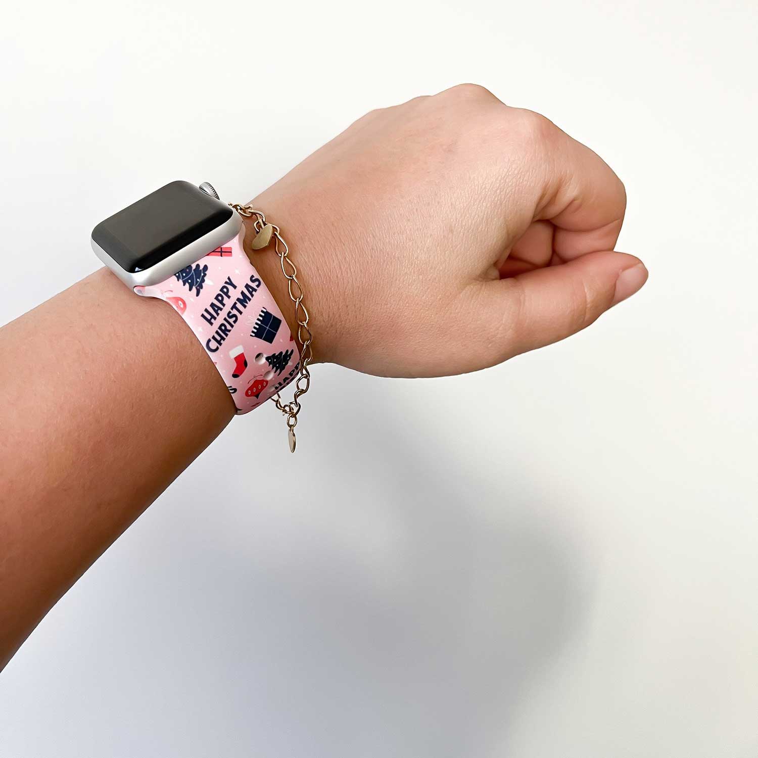 Apple Watch druck Sportarmband - Weihnachten rosa