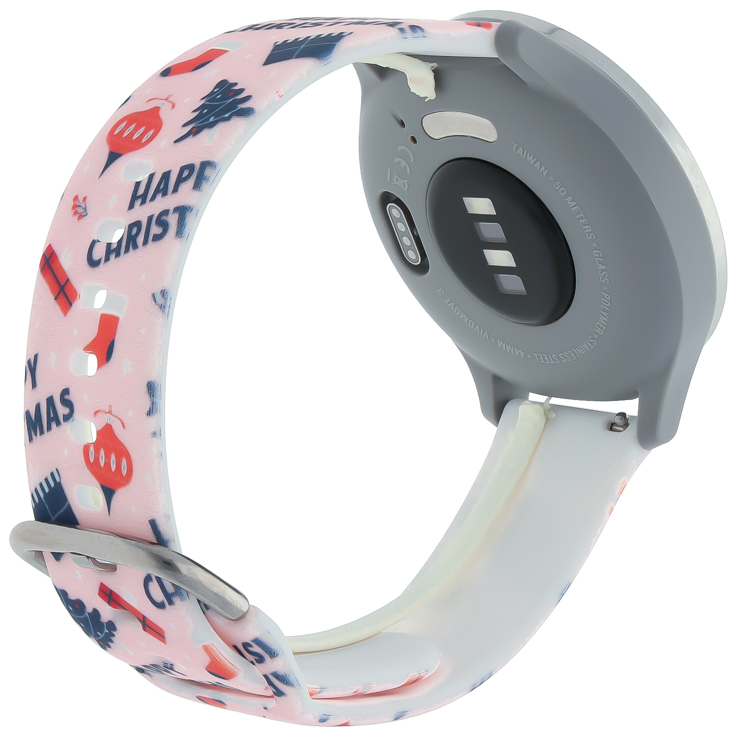 Huawei Watch druck Sportarmband - Weihnachten rosa