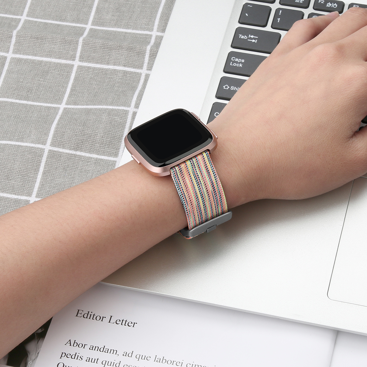 Fitbit Versa Nylon Schnallenband - bunt