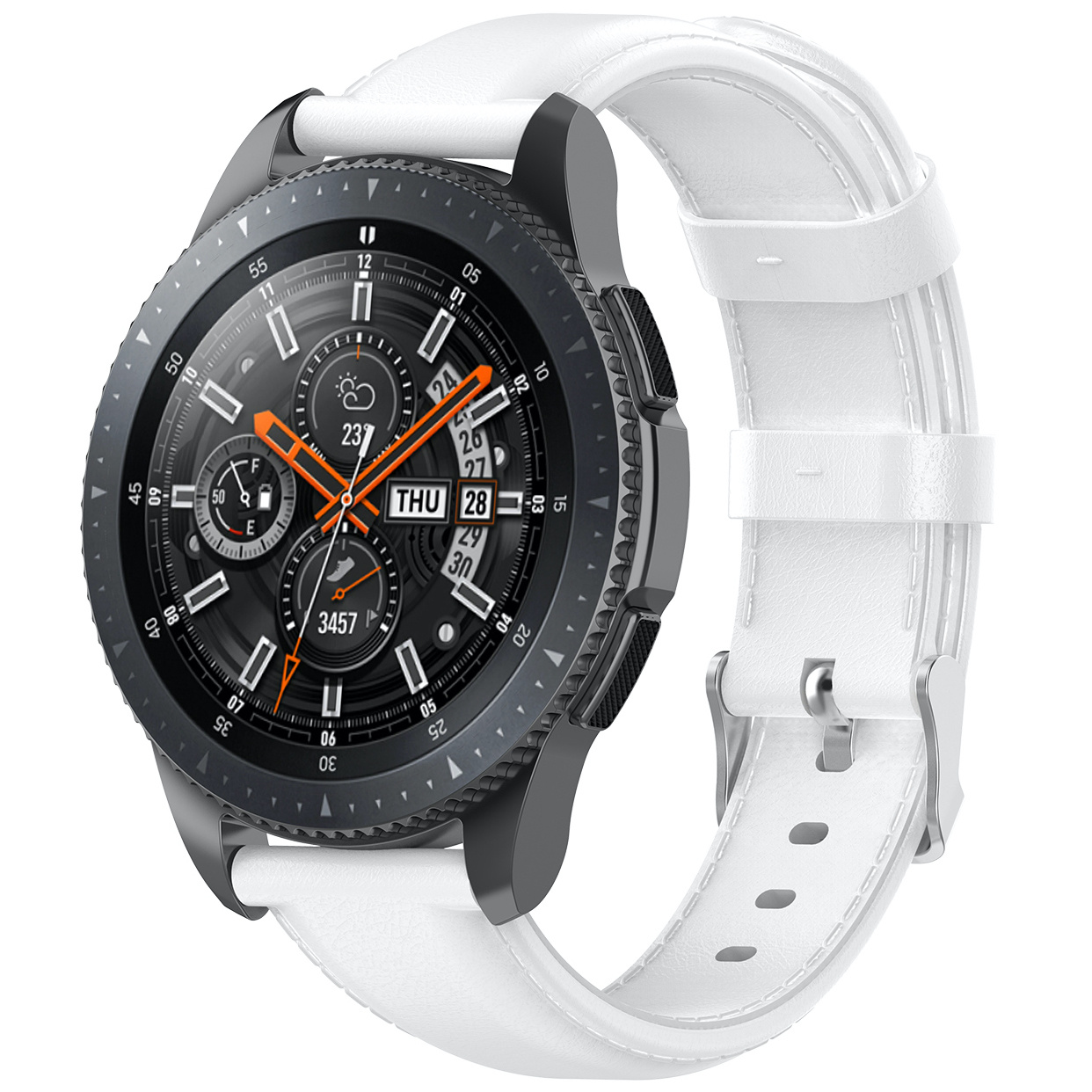 Garmin Vivoactive / Vivomove Lederarmband - weiß