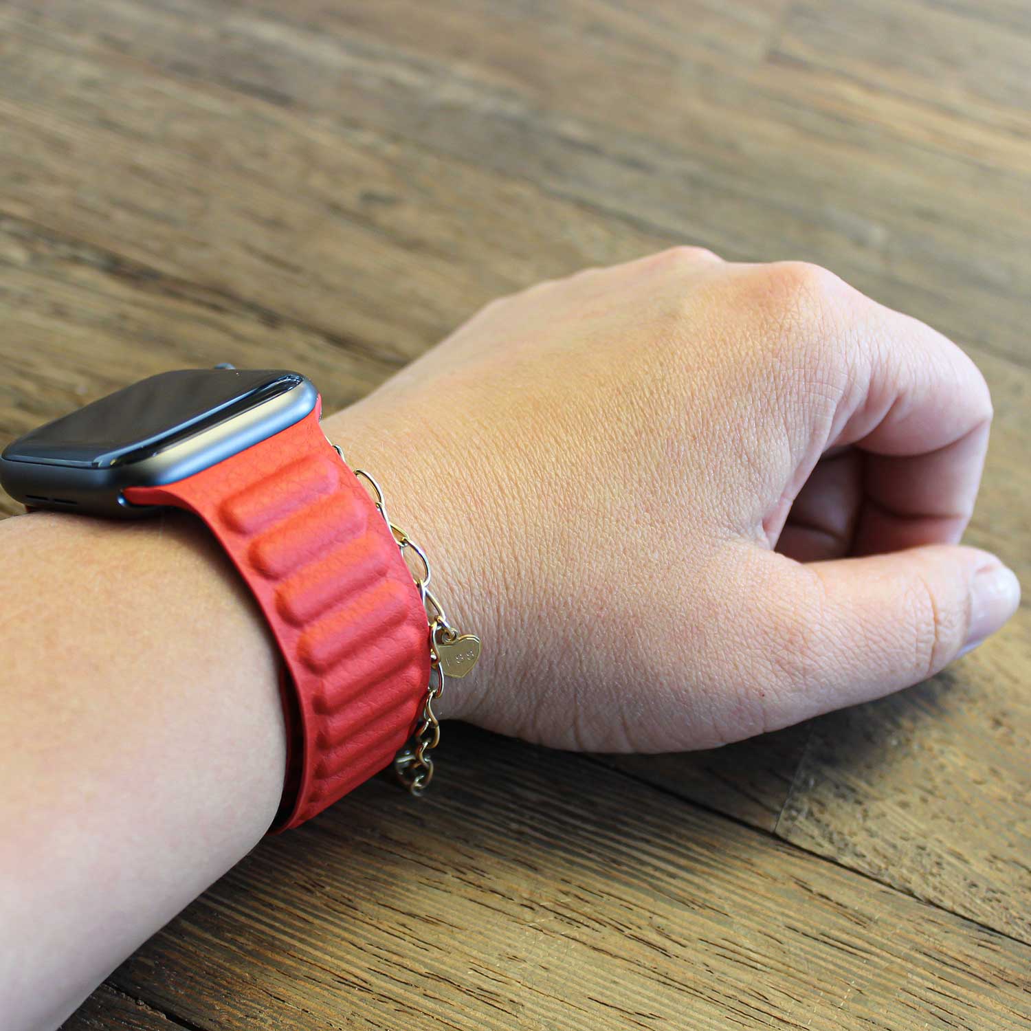 Apple Watch Solo Loop Lederarmband - rot