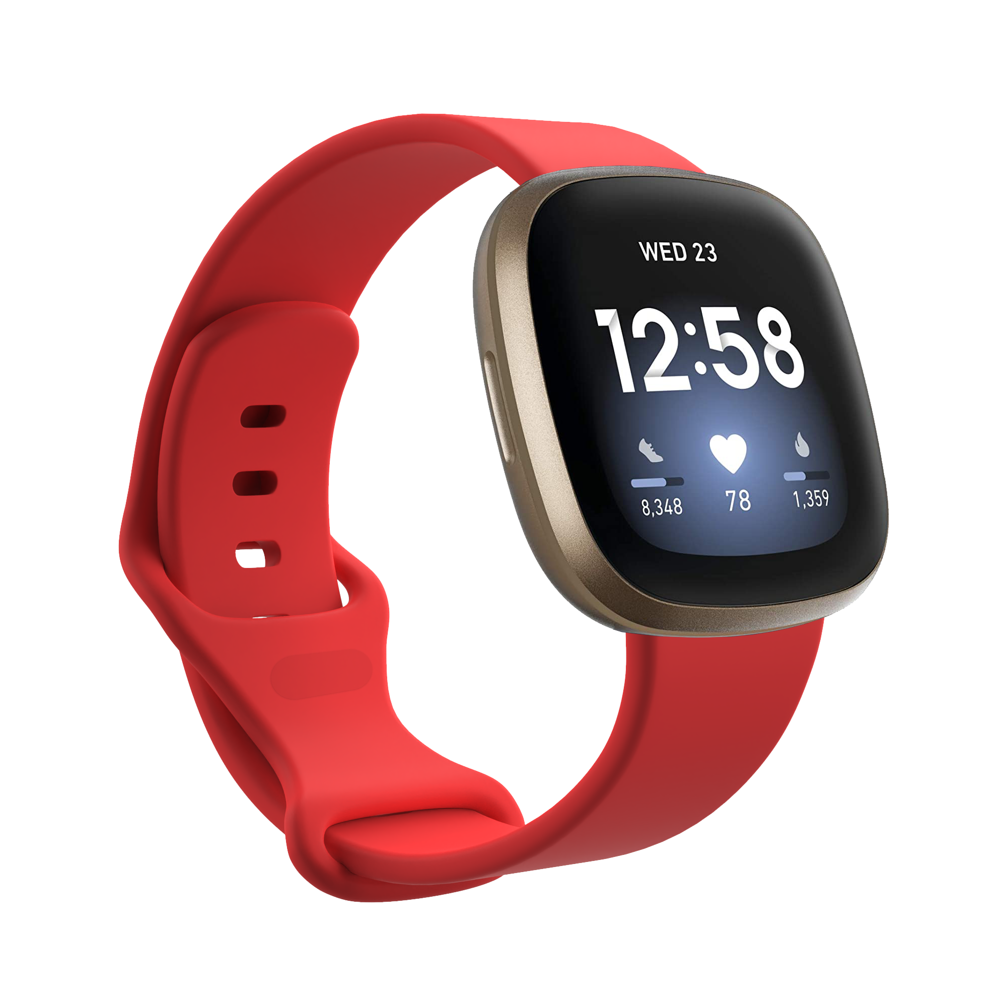 Fitbit Versa 3 / Sense Sportarmband - rot
