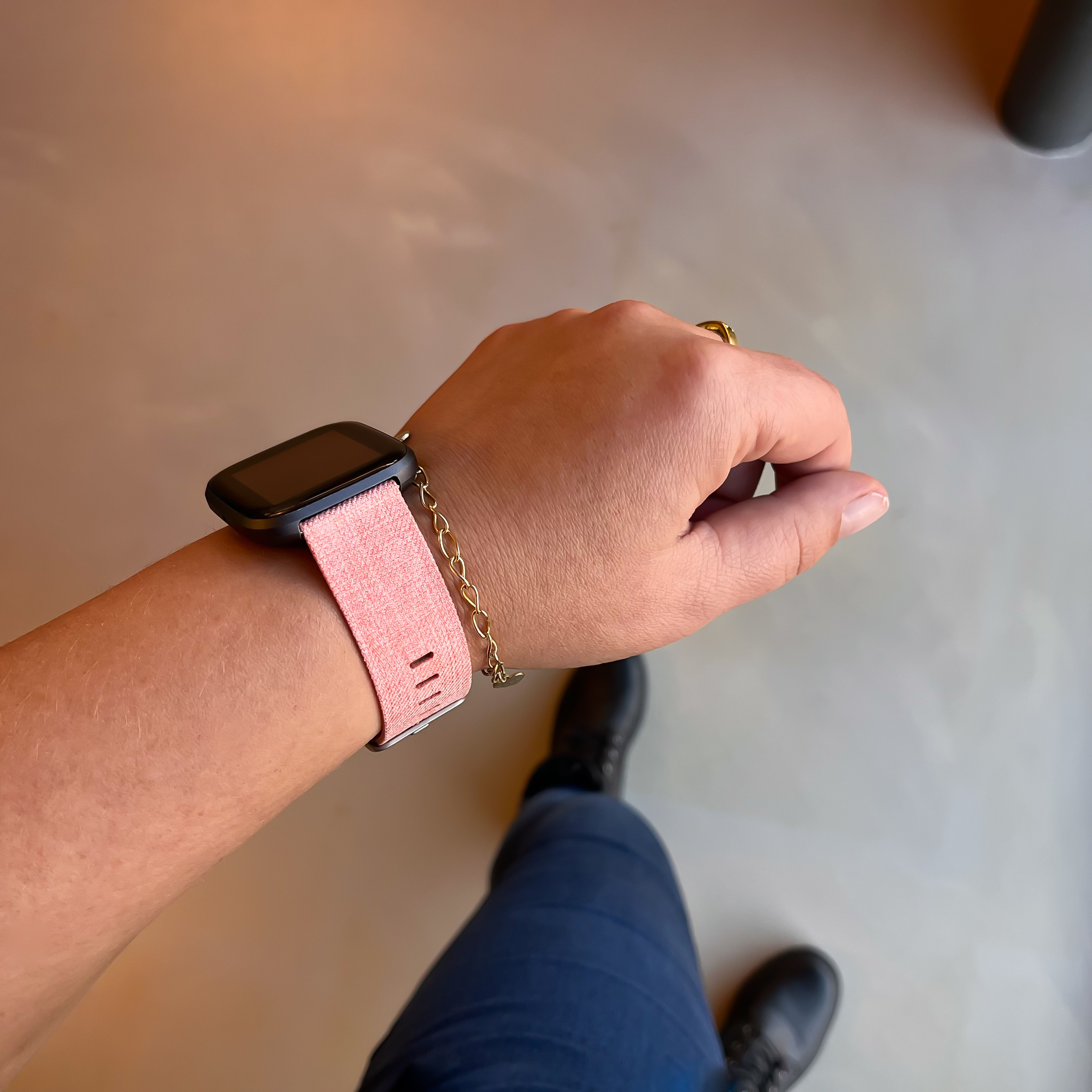 Fitbit Versa Nylon Schnallenband - orange