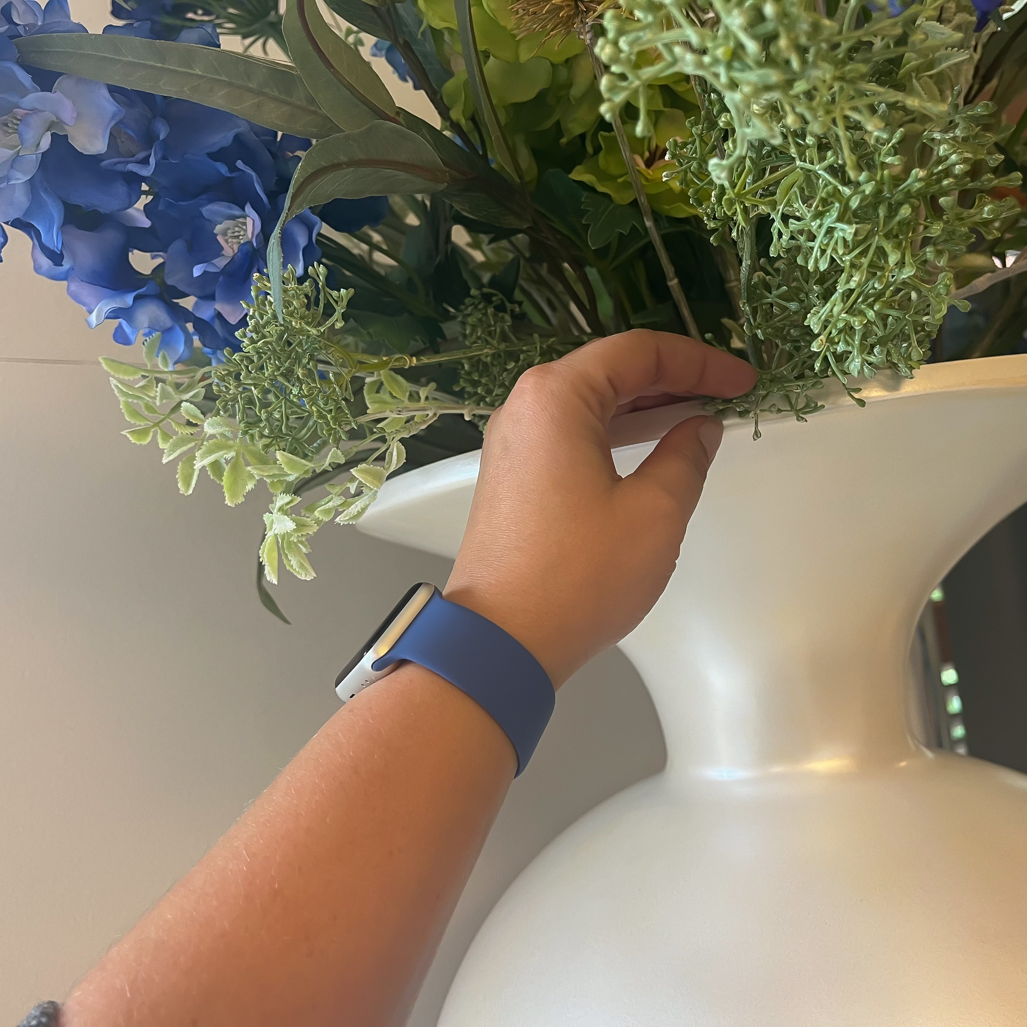 Apple Watch Solo Loop Sportarmband - Tomales blau