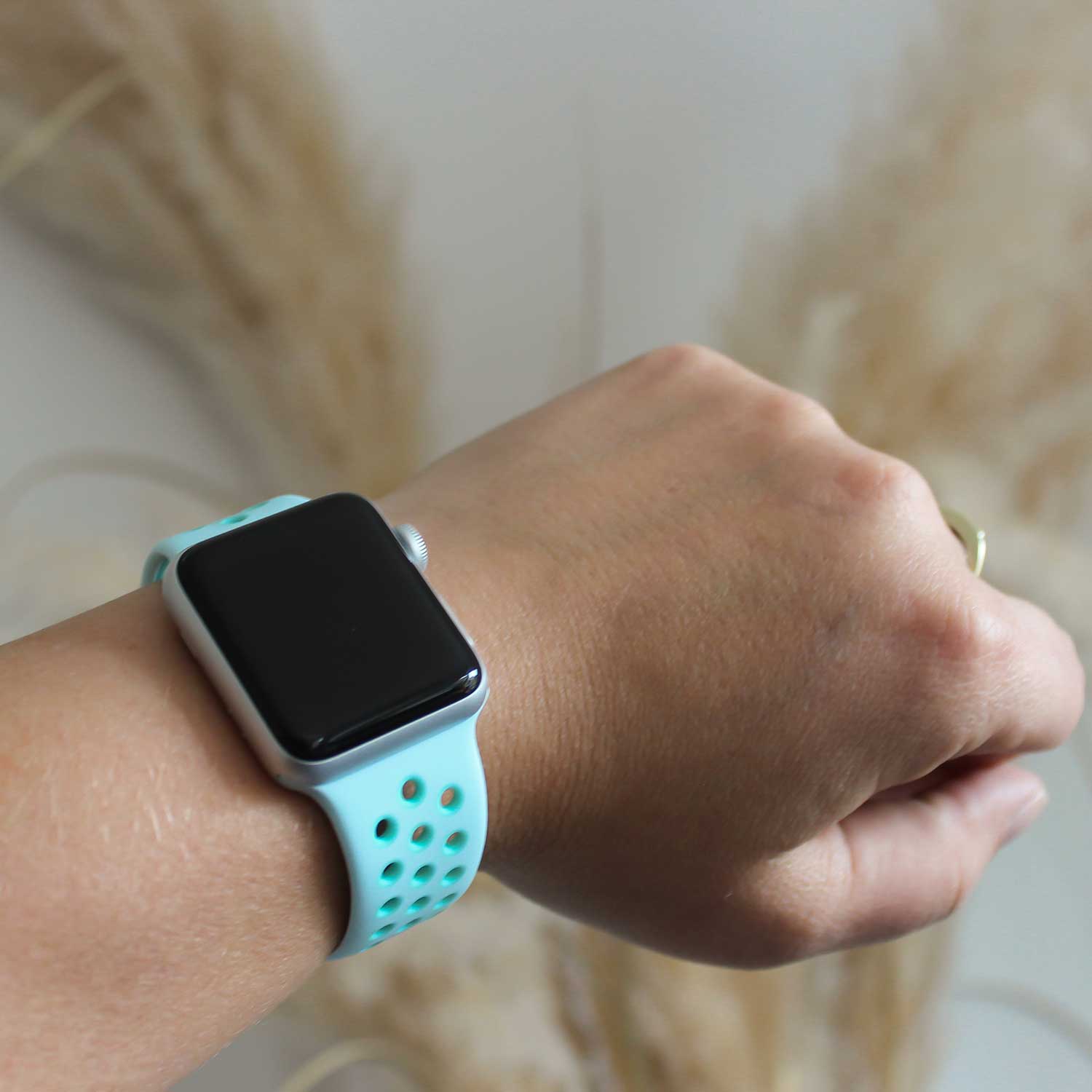 Apple Watch Doppel Sportarmband - Teal Farbton Tropical Twist