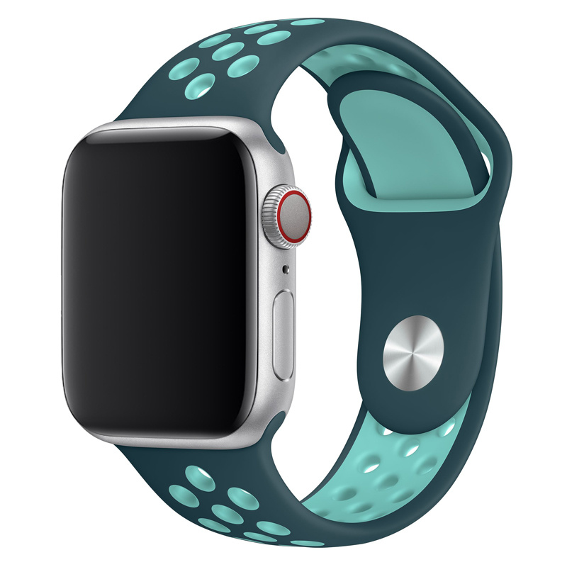 Apple Watch Doppel Sportarmband - grün-türkis