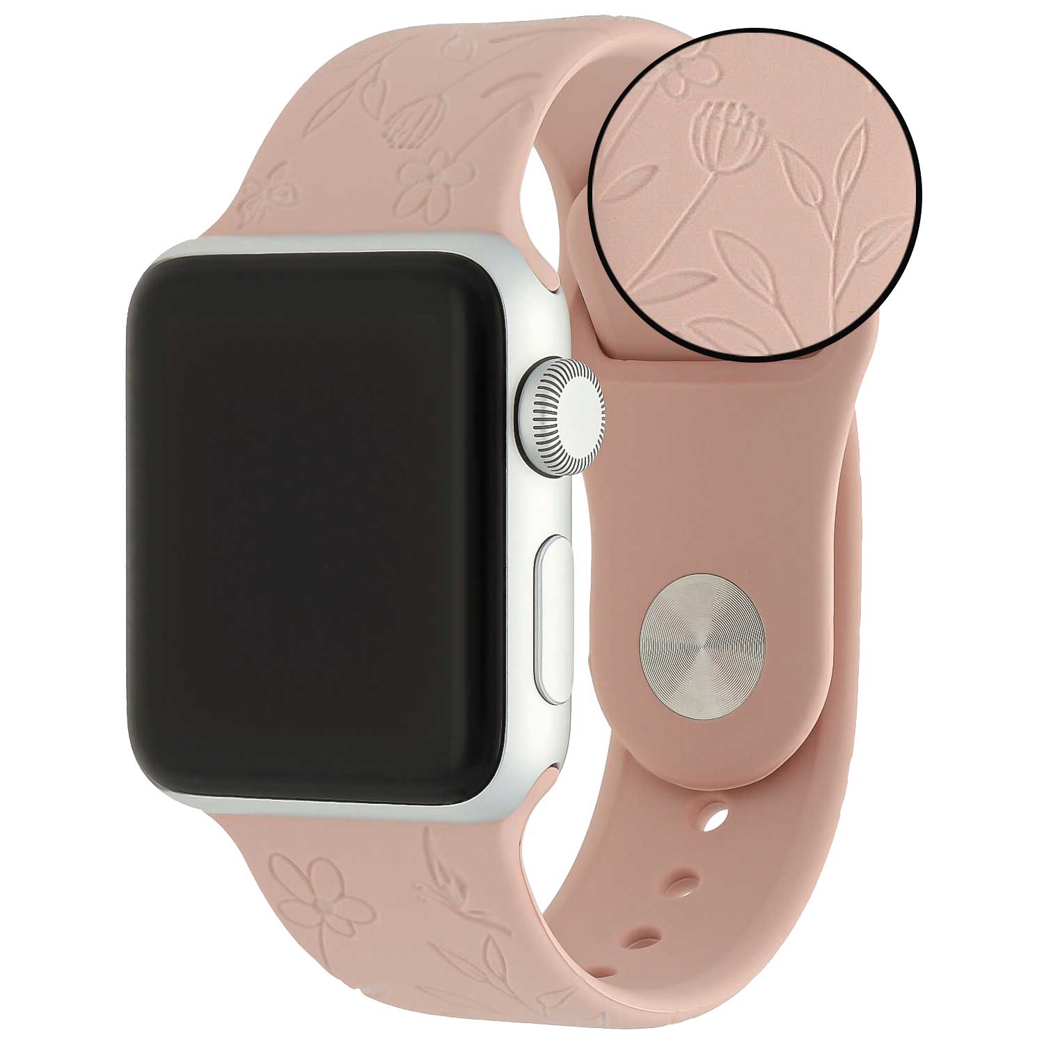 Apple Watch druck Sportarmband - Blumen rosa