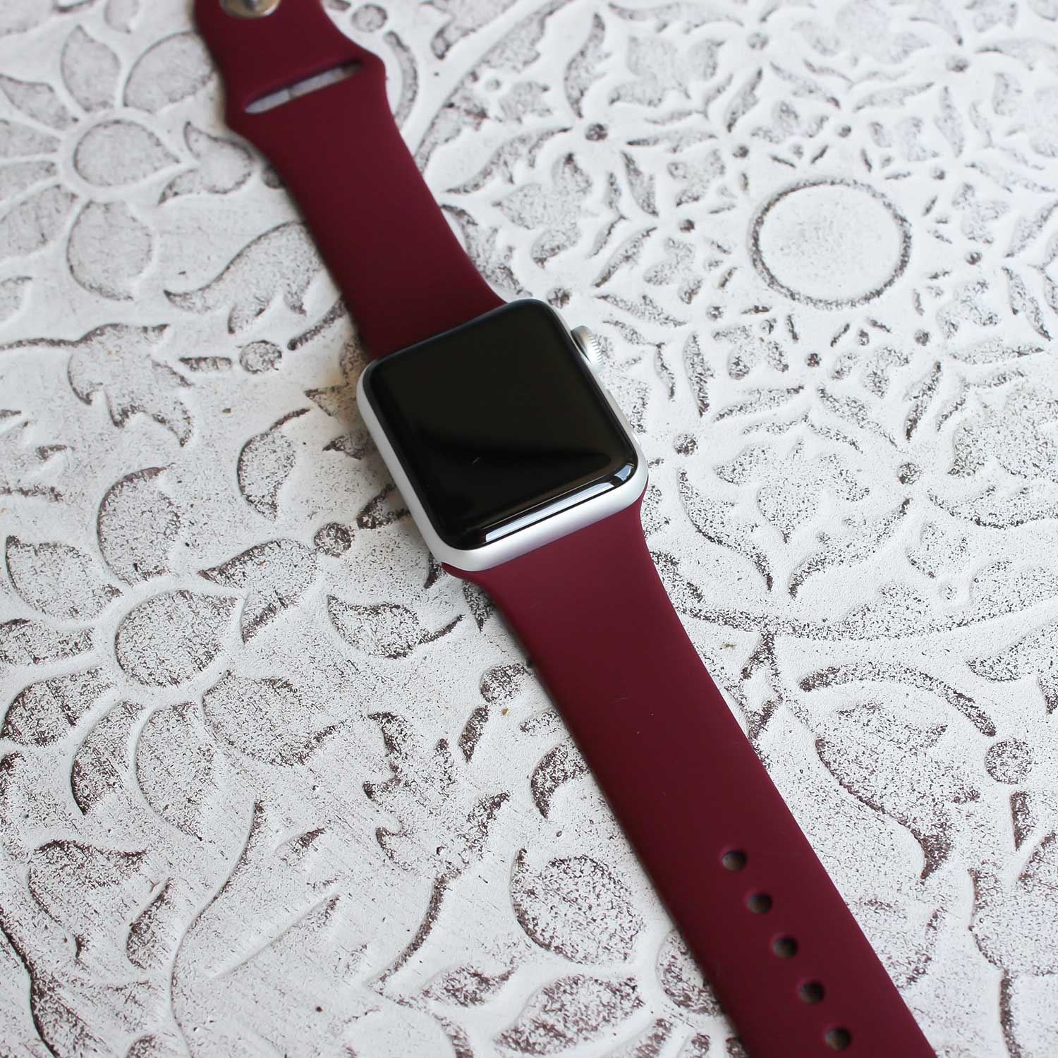 Apple Watch Sportarmband - weinrot