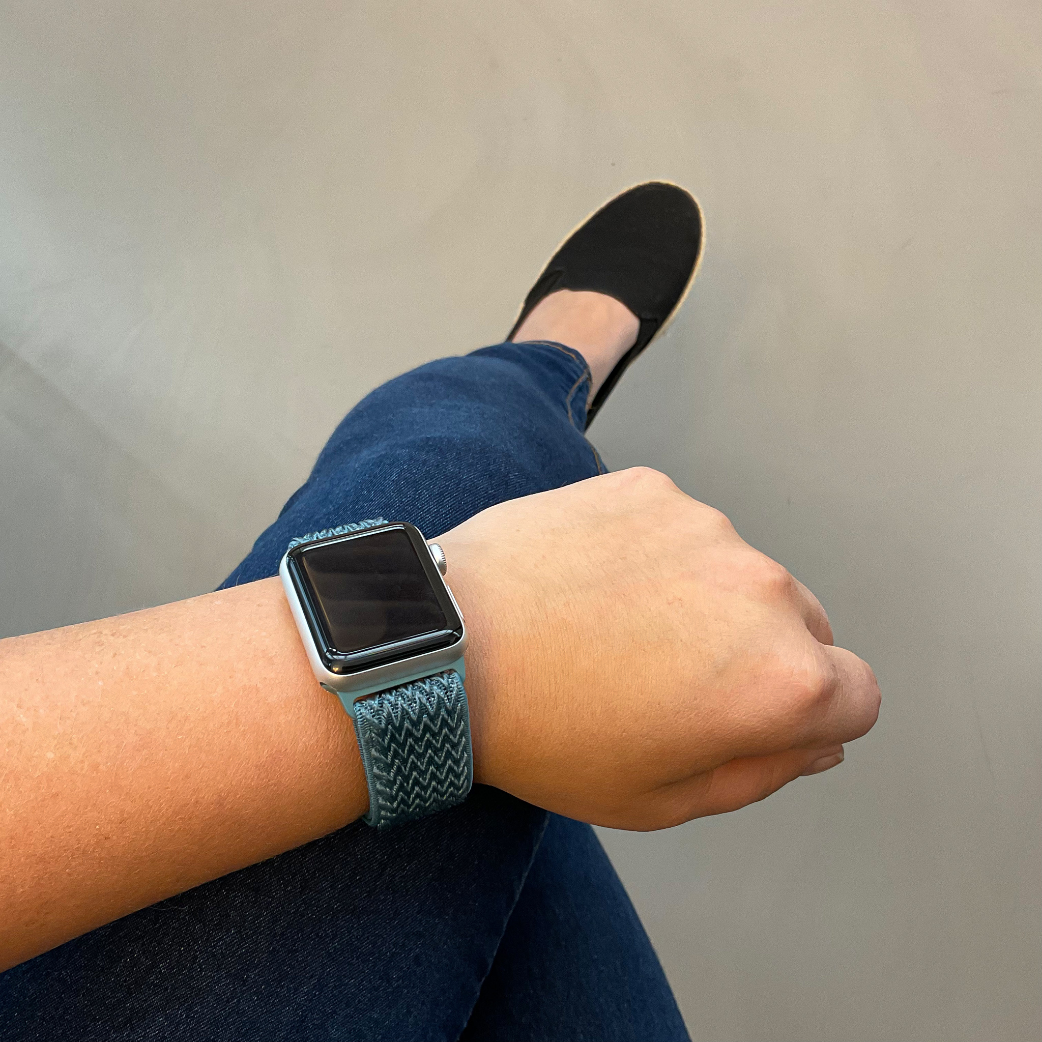 Apple Watch Nylon Solo Loop - Cyan Spring