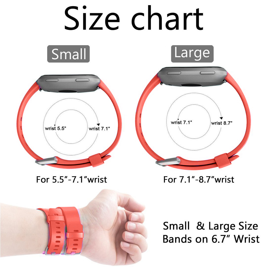 Fitbit Versa Sportarmband - orange rot